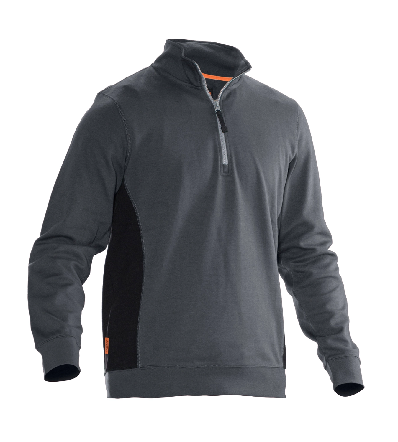 Jobman 5401 Sweatshirt met rits - Maat XXL - Grijs/Zwart-image