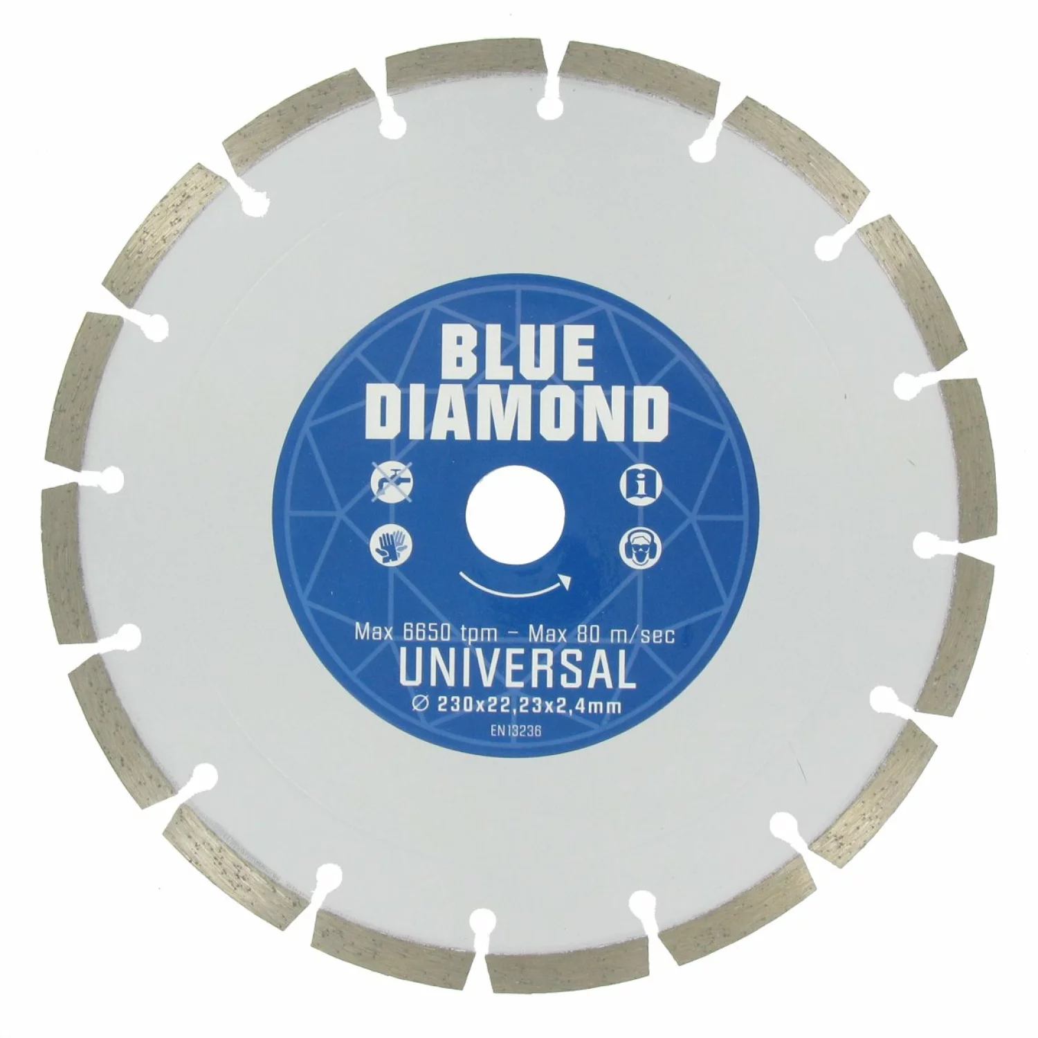 Carat CEBD180310 Diamantzaagblad voor droogzagen - 180 x 22,23mm - Universeel