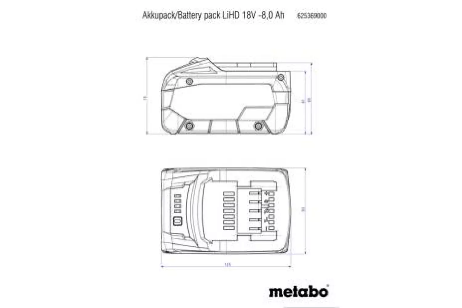 Metabo 625549000 LiHD accu-pack 18 V - 10.0 Ah-image