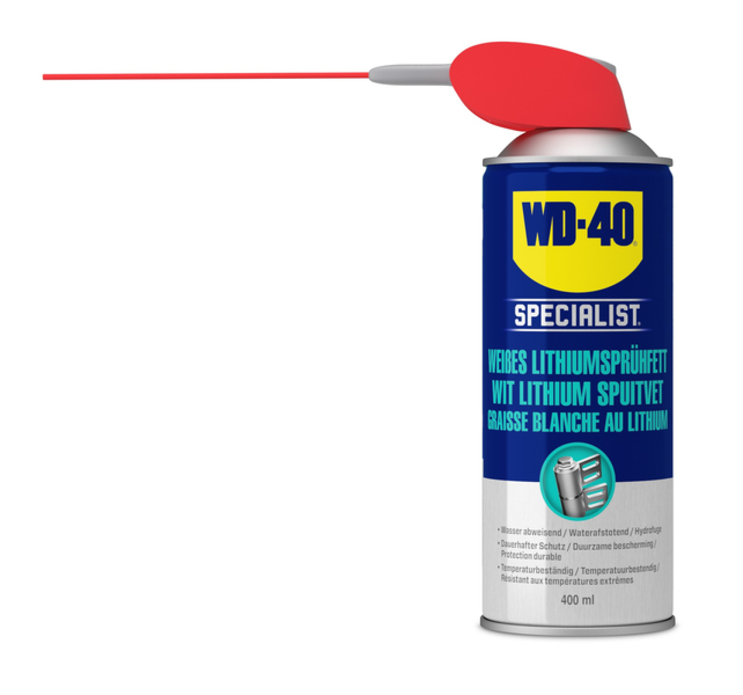 WD-40 49390/25NBA - Specialist Graisse Blanche au Lithium 400ml Smart Straw x1-image