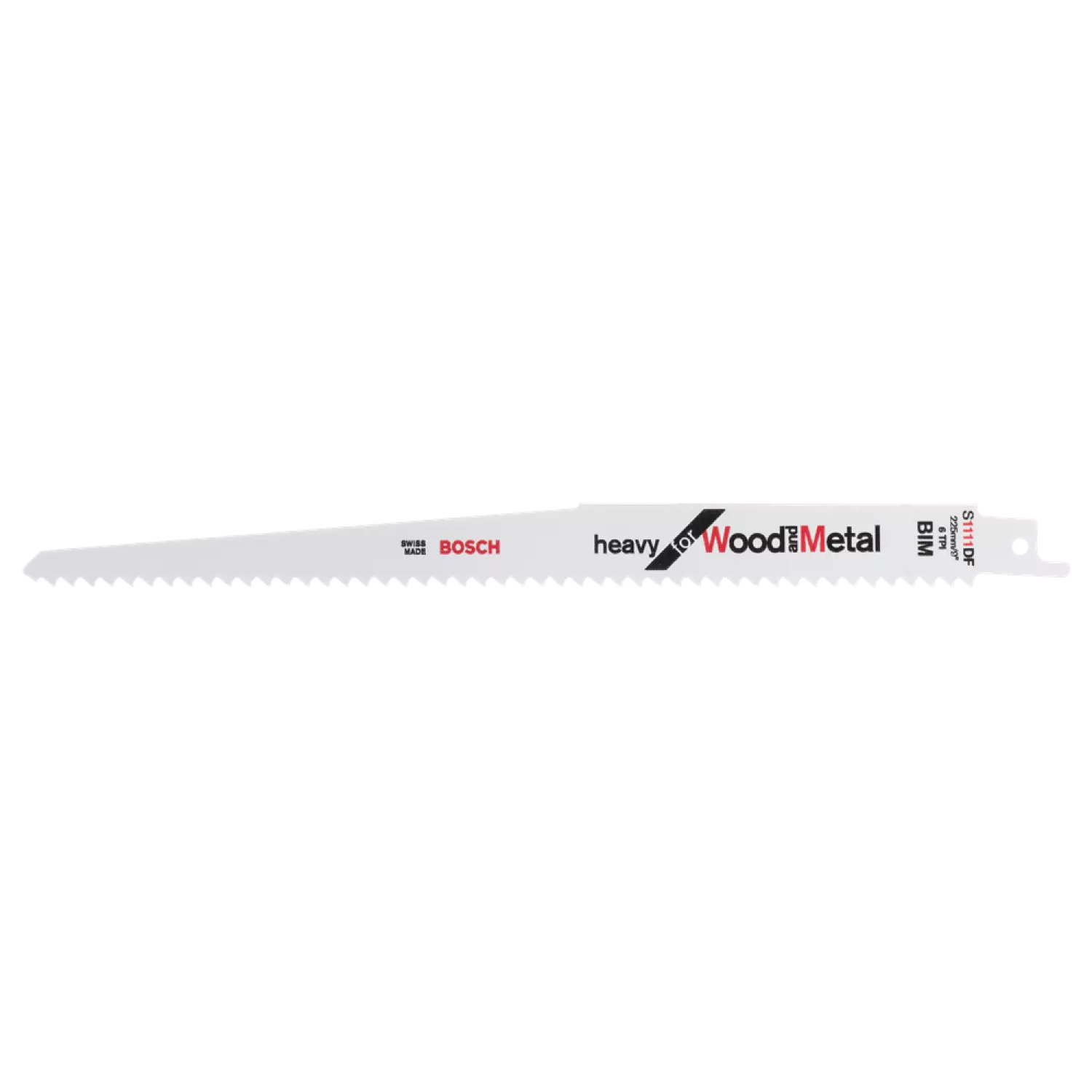 Bosch 2608656261 / S 1111 DF Reciprozaagblad - 225 x 6TPI - Hout/Metaal (5st)-image