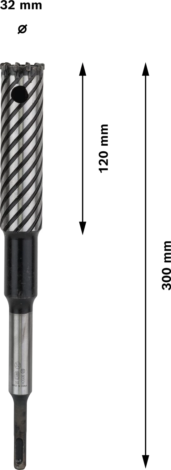 Bosch 2608587100 - Rebar Cutter à quatre taillants, SDS-Plus-9, 32 x 120 x 300 mm-image