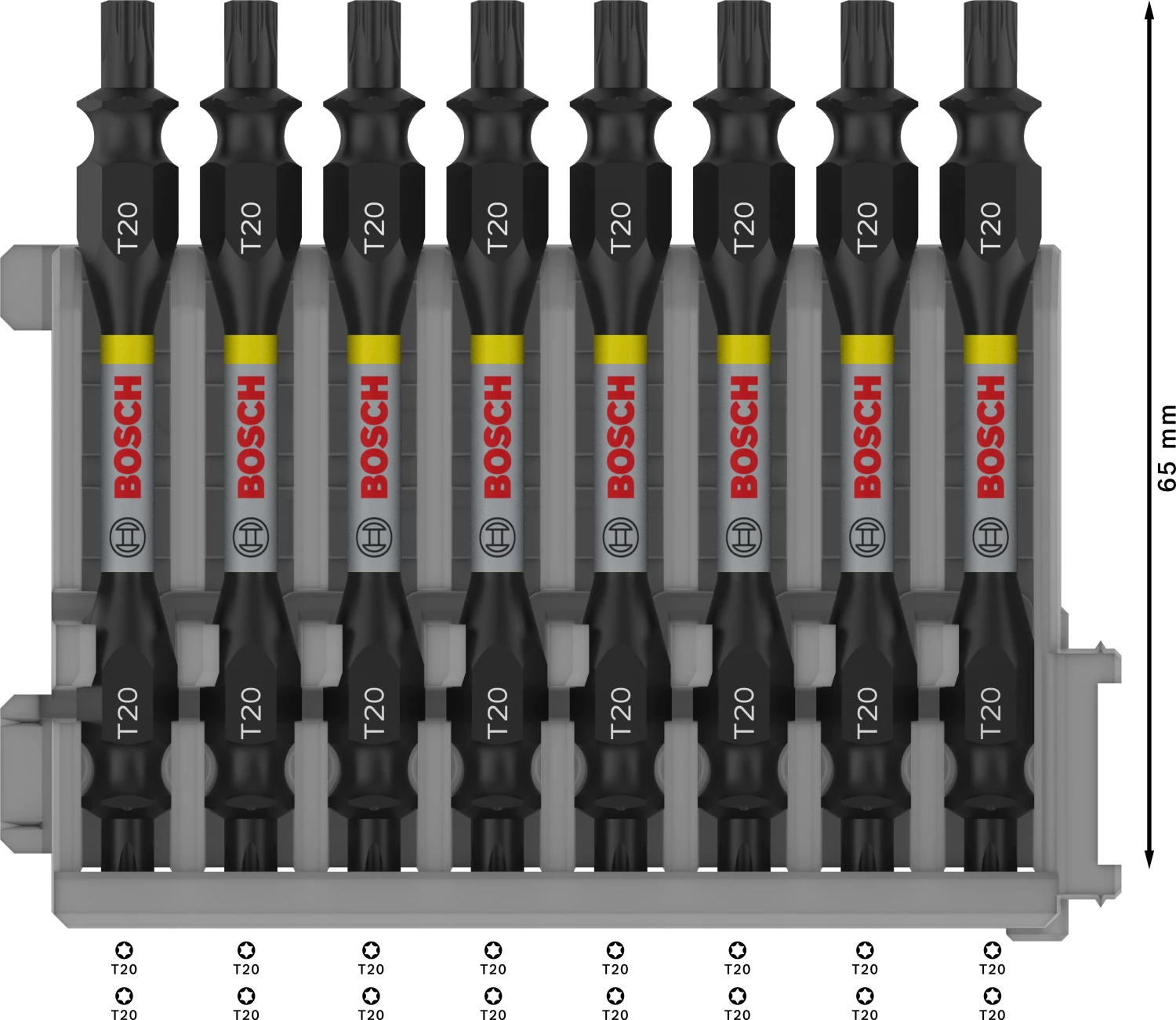 Bosch 2608522339 8-delige Schroefbitset - T20 - 65mm-image