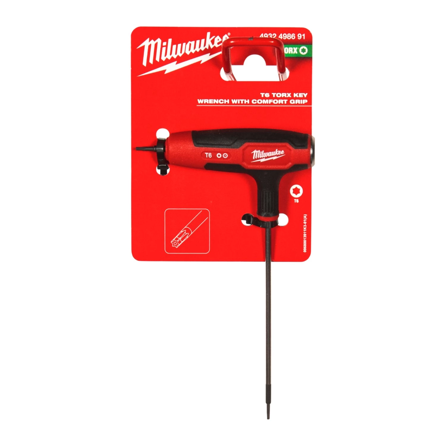 Milwaukee 4932498691 Tournevis Torx à poignée en T avec prise confortable - T6-image