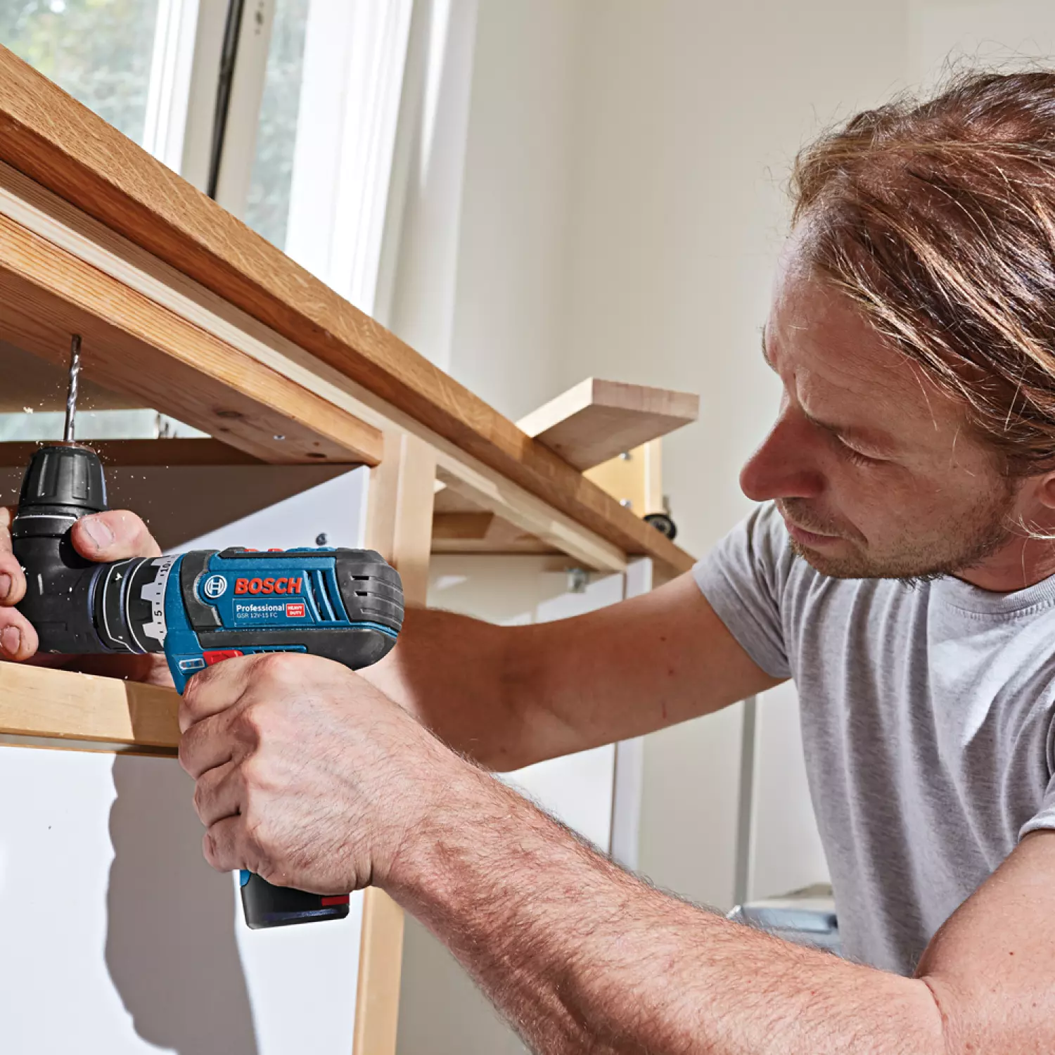 Bosch GSR 12V-15 FC 12V Li-Ion accu boor-/schroefmachine set (2x 2.0Ah accu) in L-Boxx-image