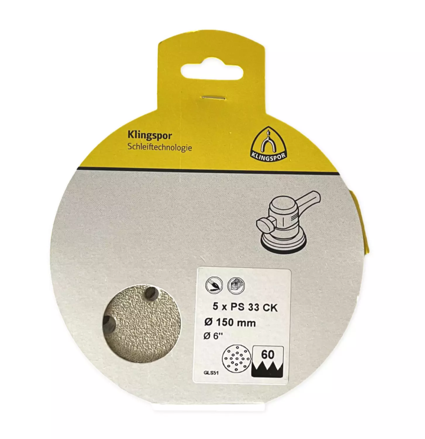 Klingspor Schuurschijf - 125 Klitteband 5st P80-image