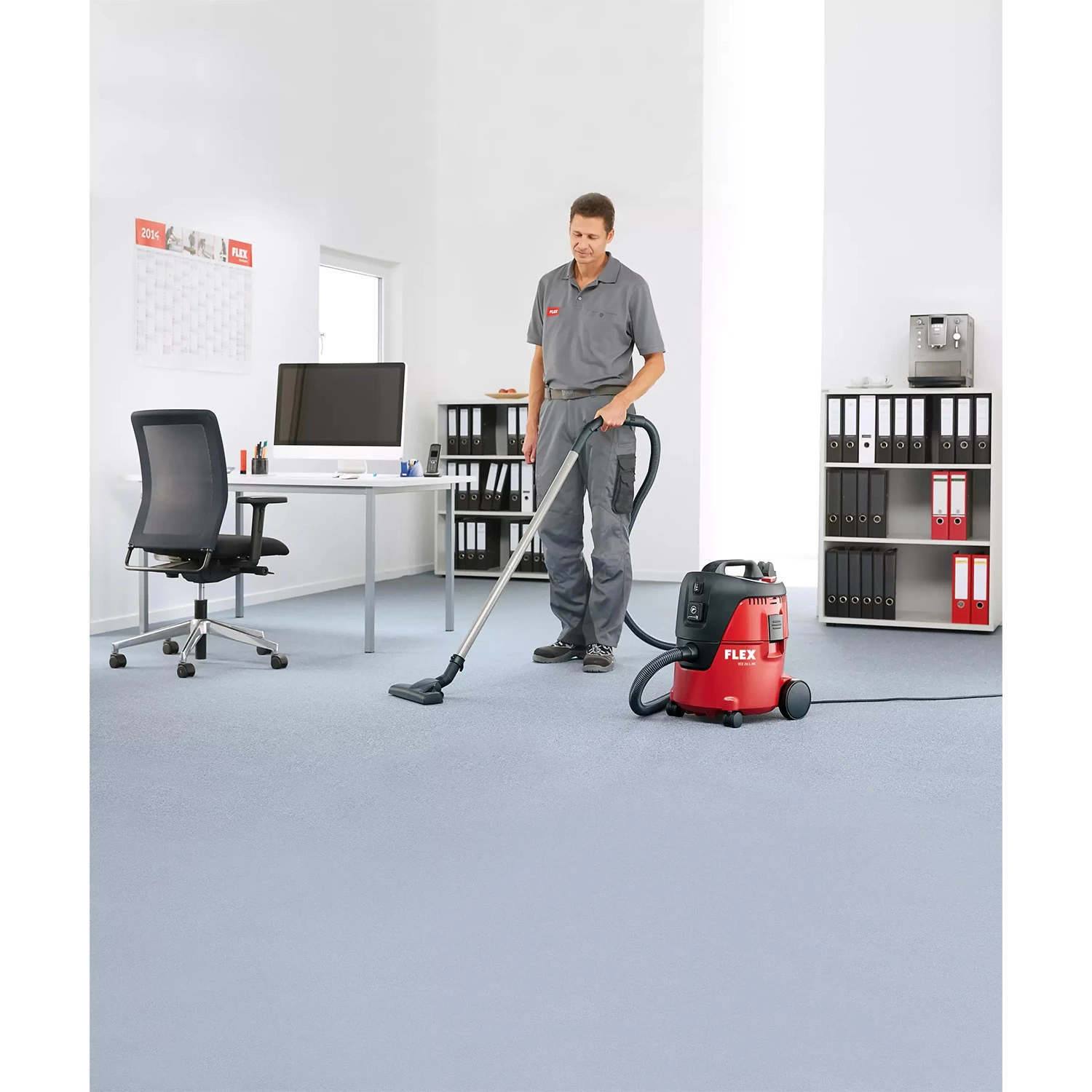 Flex VC21LMC - Aspirateur eau et poussière - incl sacs filtrants (5 pièces) - 1250W - Classe L - 20L-image