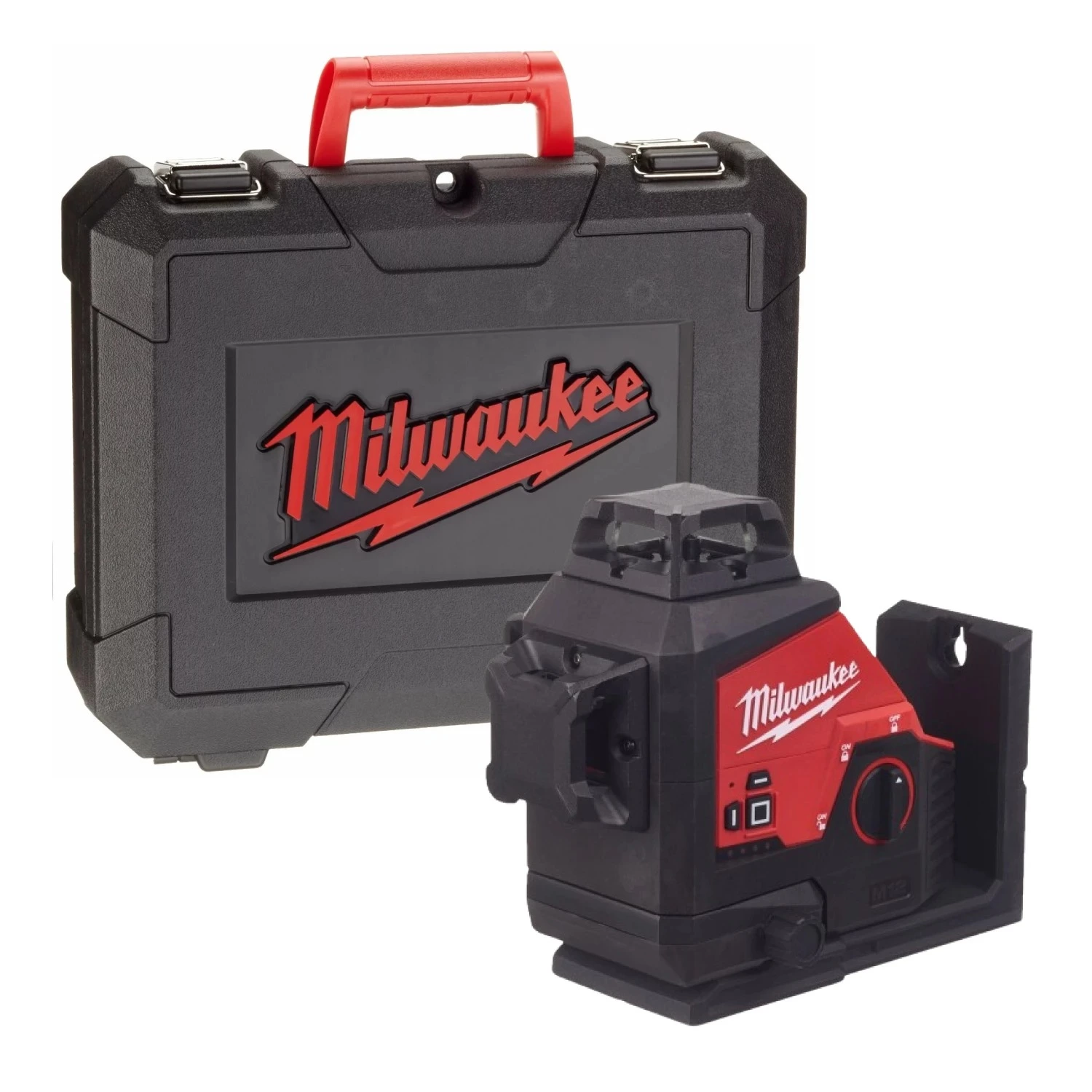 Milwaukee M12 3PL-0C 12V Li-Ion batterie laser croisé dans un coffret - 3 lignes - Vert - 38m-image