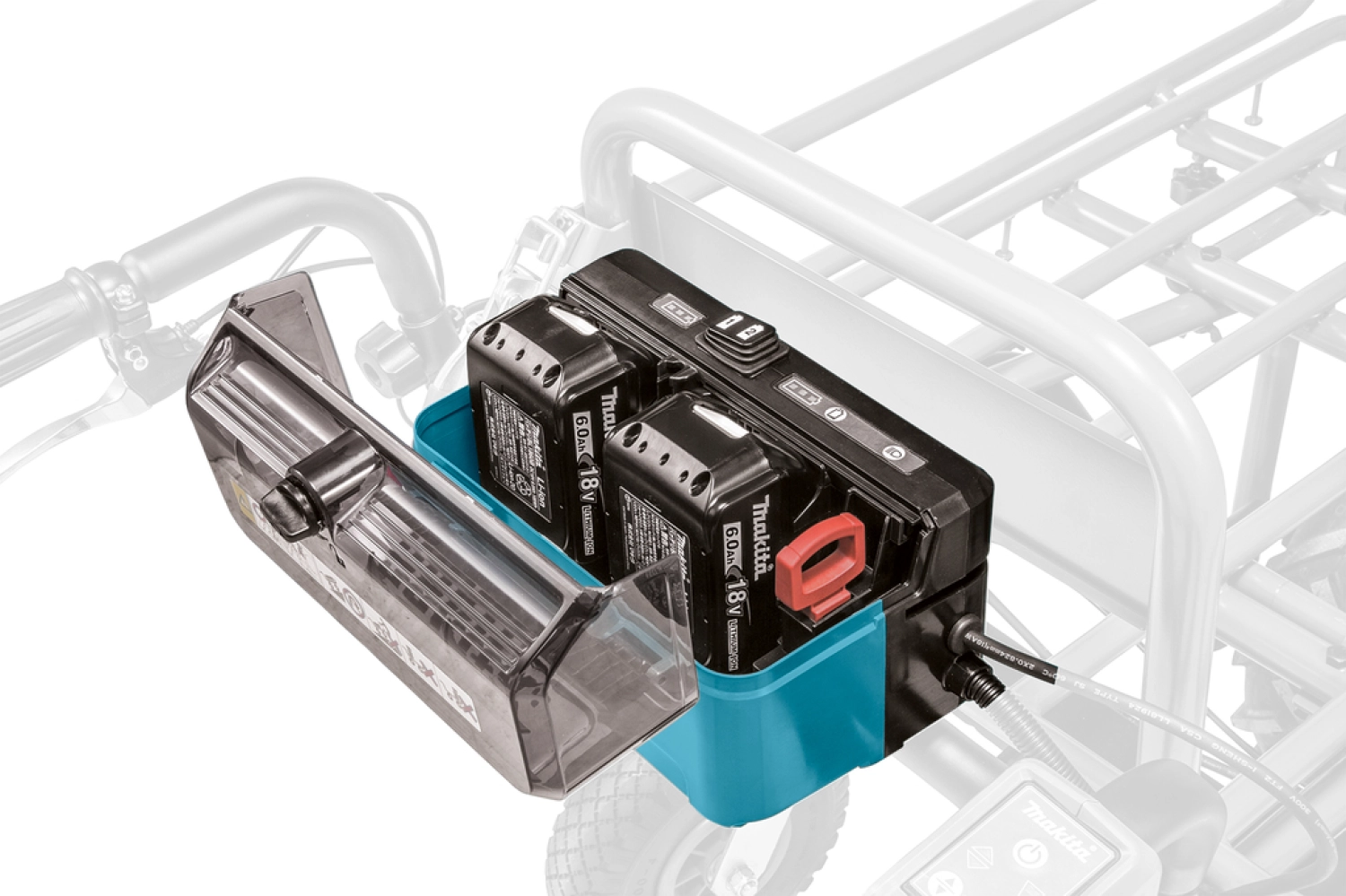 Makita DCU180ZX1 18V LI -ION Batterie broute avec rack sans charge de levage - 130 kg-image