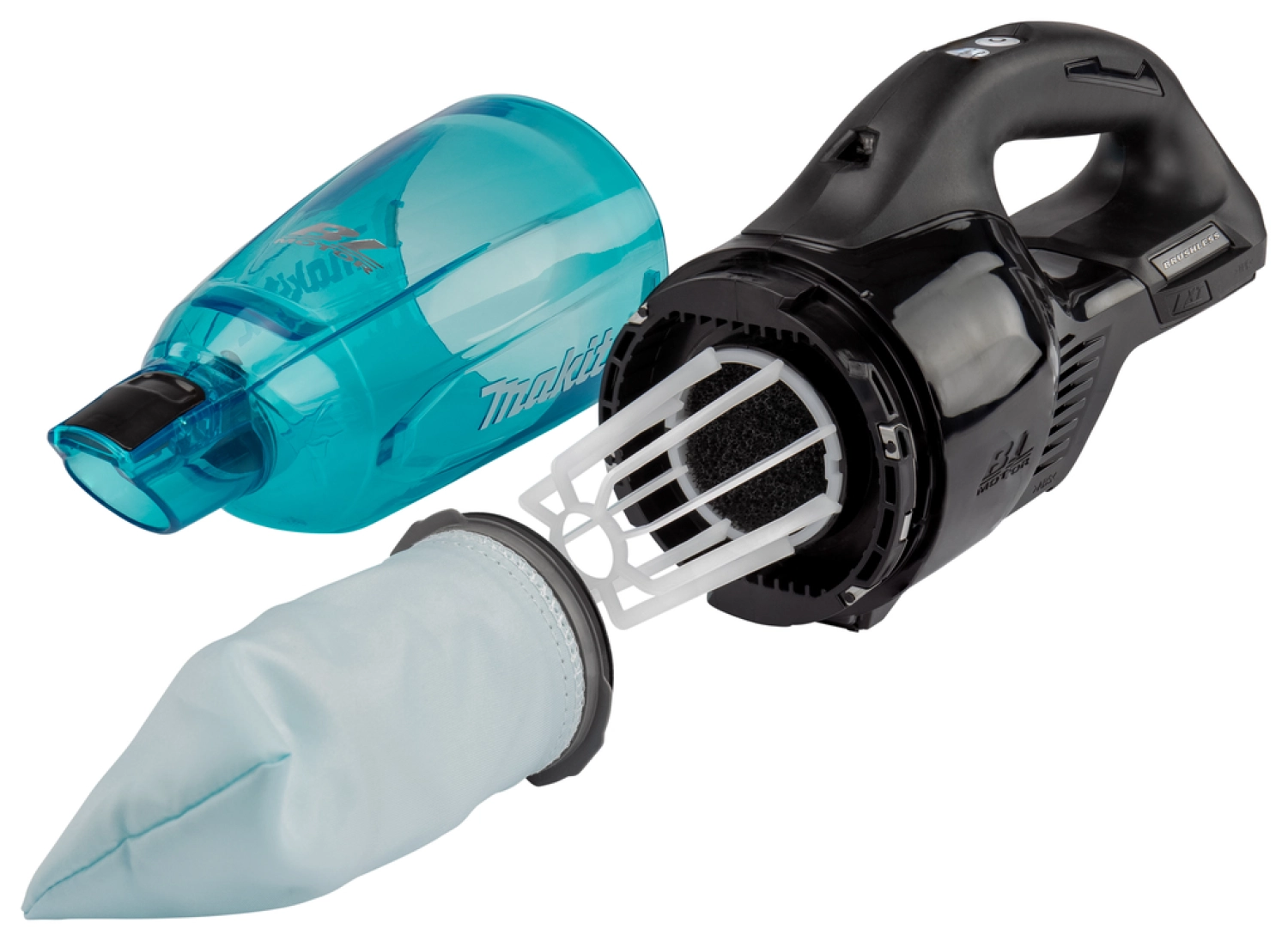 Makita DCL281FRTB 18V Li-Ion accu steelstofzuiger zwart set (1x 5,0Ah) - 1500l/min - koolborstelloos-image