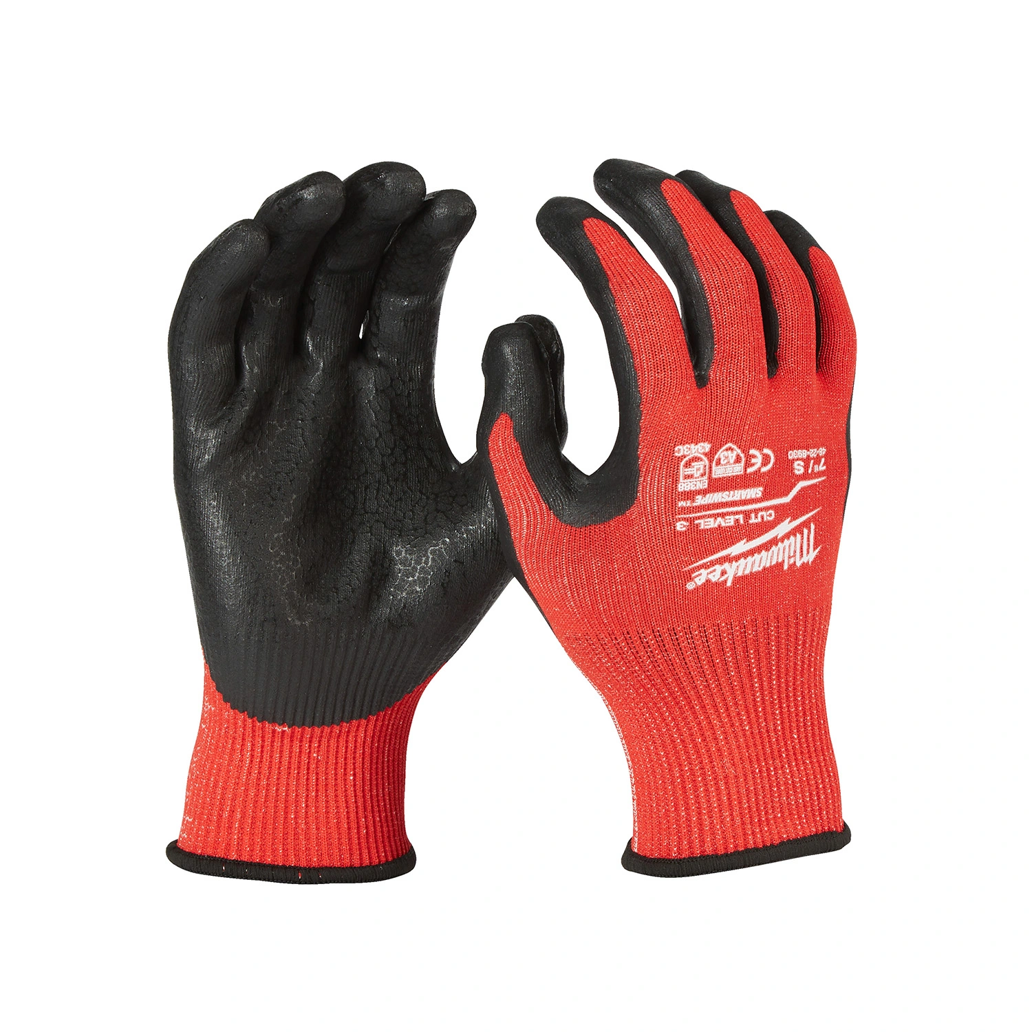 Milwaukee Gants de travail enduits - classe de résistance aux coupures 3/C - 7/S - 1 paire