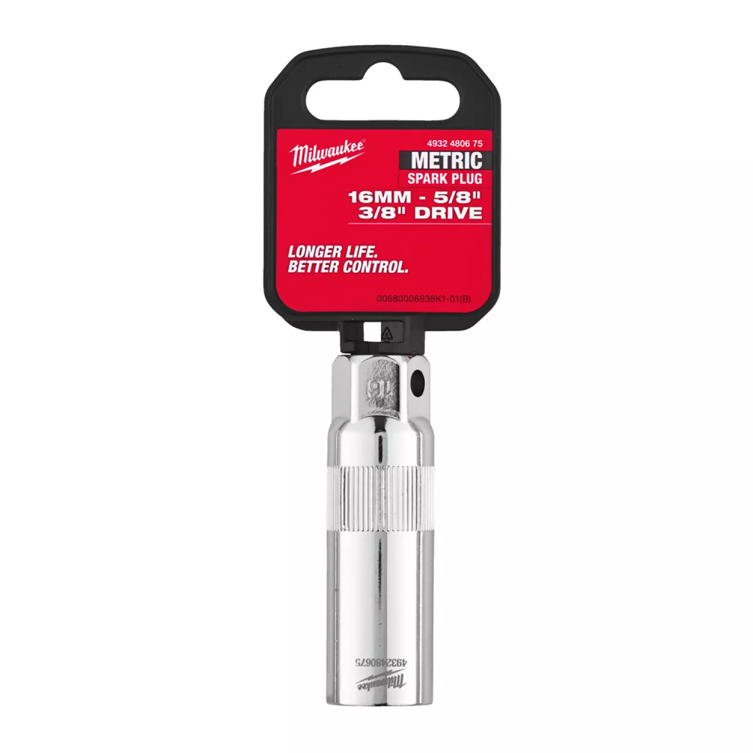 Milwaukee 4932480675 Bougiedop - 3/8" - 16mm
