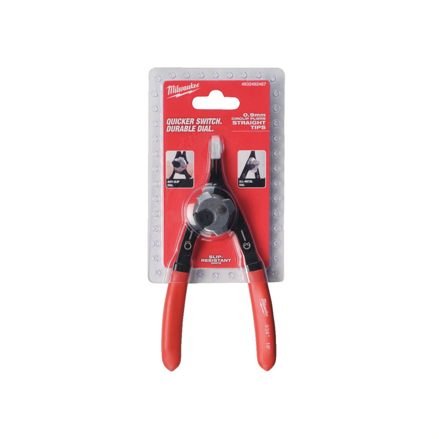 Milwaukee 4932492487 Borgveertang recht - klein - 0.9mm punt