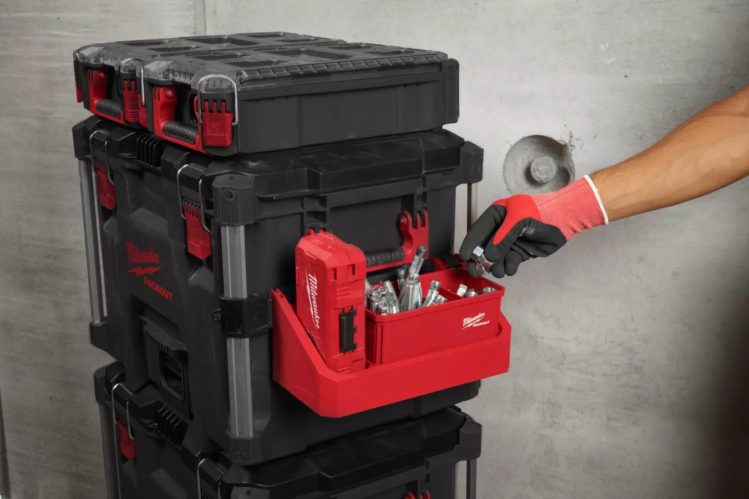 Milwaukee 4932498643 Adaptateur PACKOUT™ pour montage latéral (2 pièces)-image