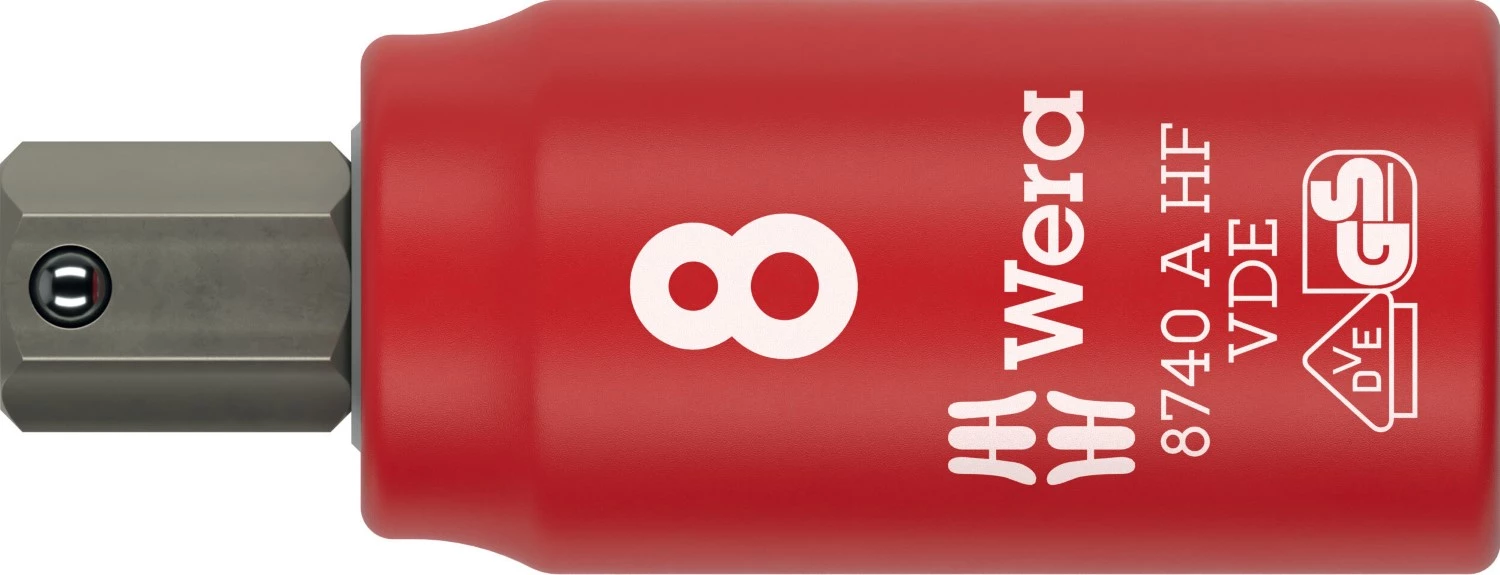 Wera 05005904001 8740 B VDE HF Zyklop embout isolé - 1/4 » - 8 mm-image