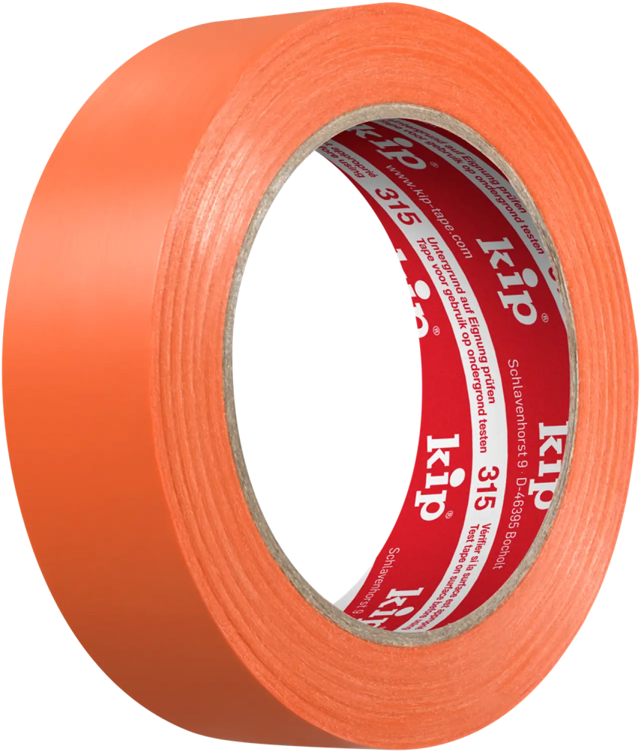 Kip Tape 315-63 Ruban de masquage en PVC Premium Plus - Lisse - Orange - 30 mm x 33 m