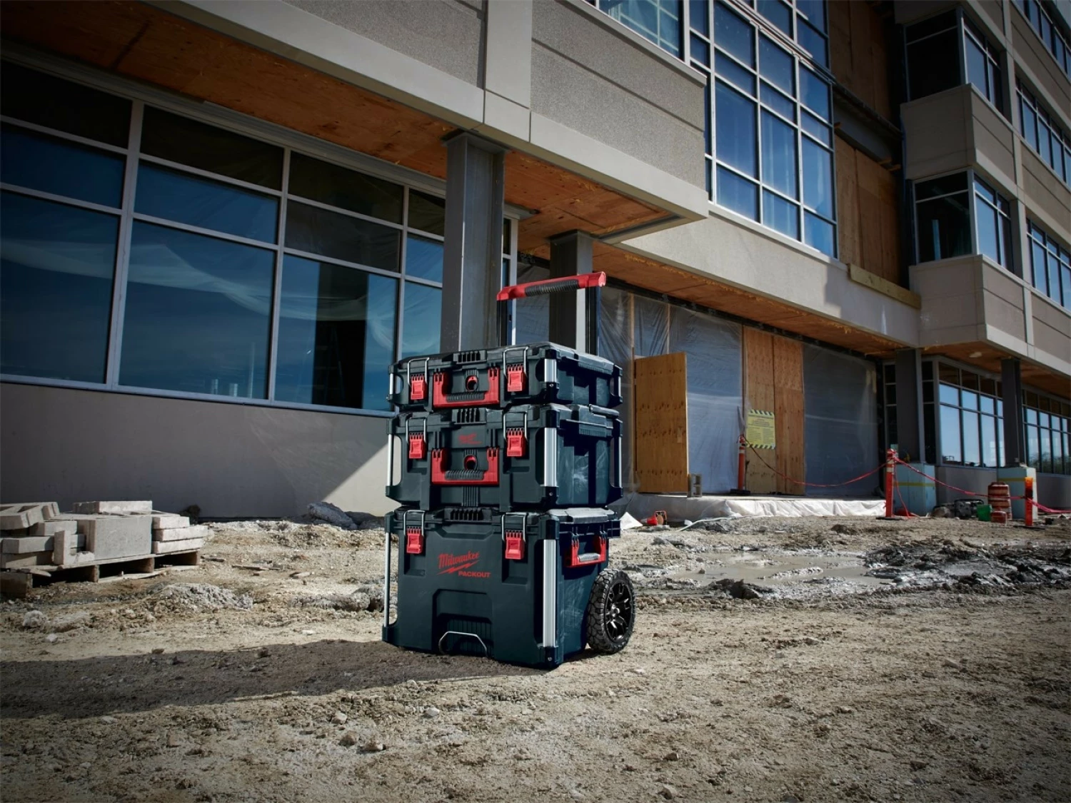 Milwaukee 4932464244 Packout 1 + 2 + 3 Opbergkoffer complete set-image