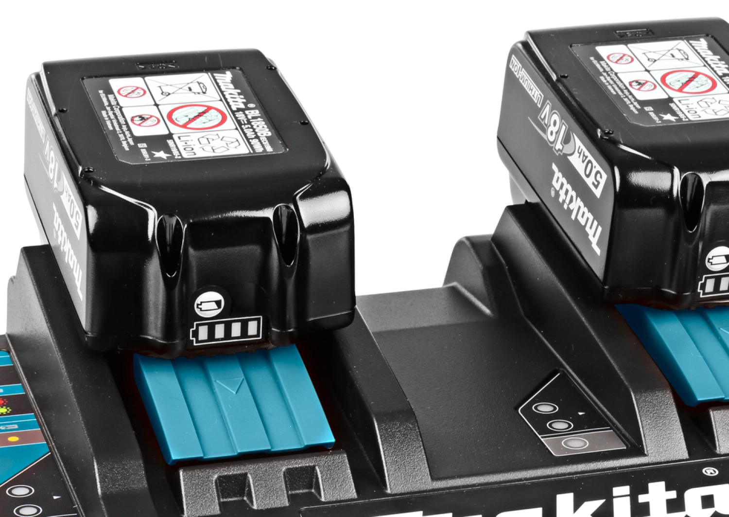 Makita DC18RD - Chargeur rapide double - 14,4 à 18 V Li-ion-image