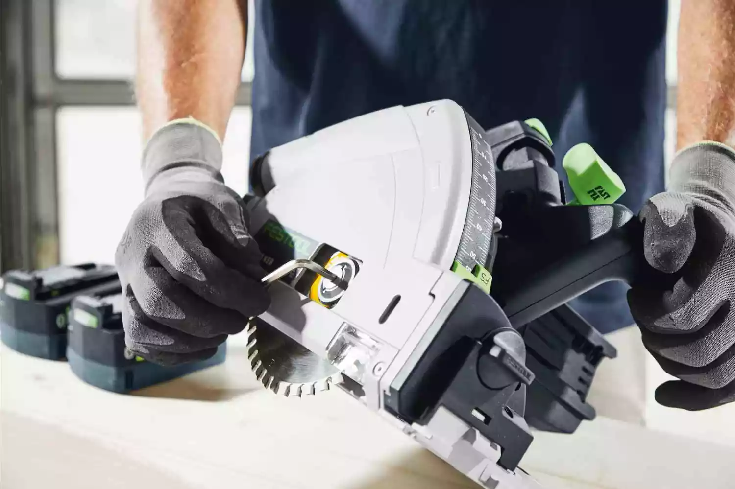 Festool TSC 55 5,0 KEBI-Plus/XL 18V Li-Ion accu invalzaag set (2x 5,0Ah) in systainer - 160mm-image