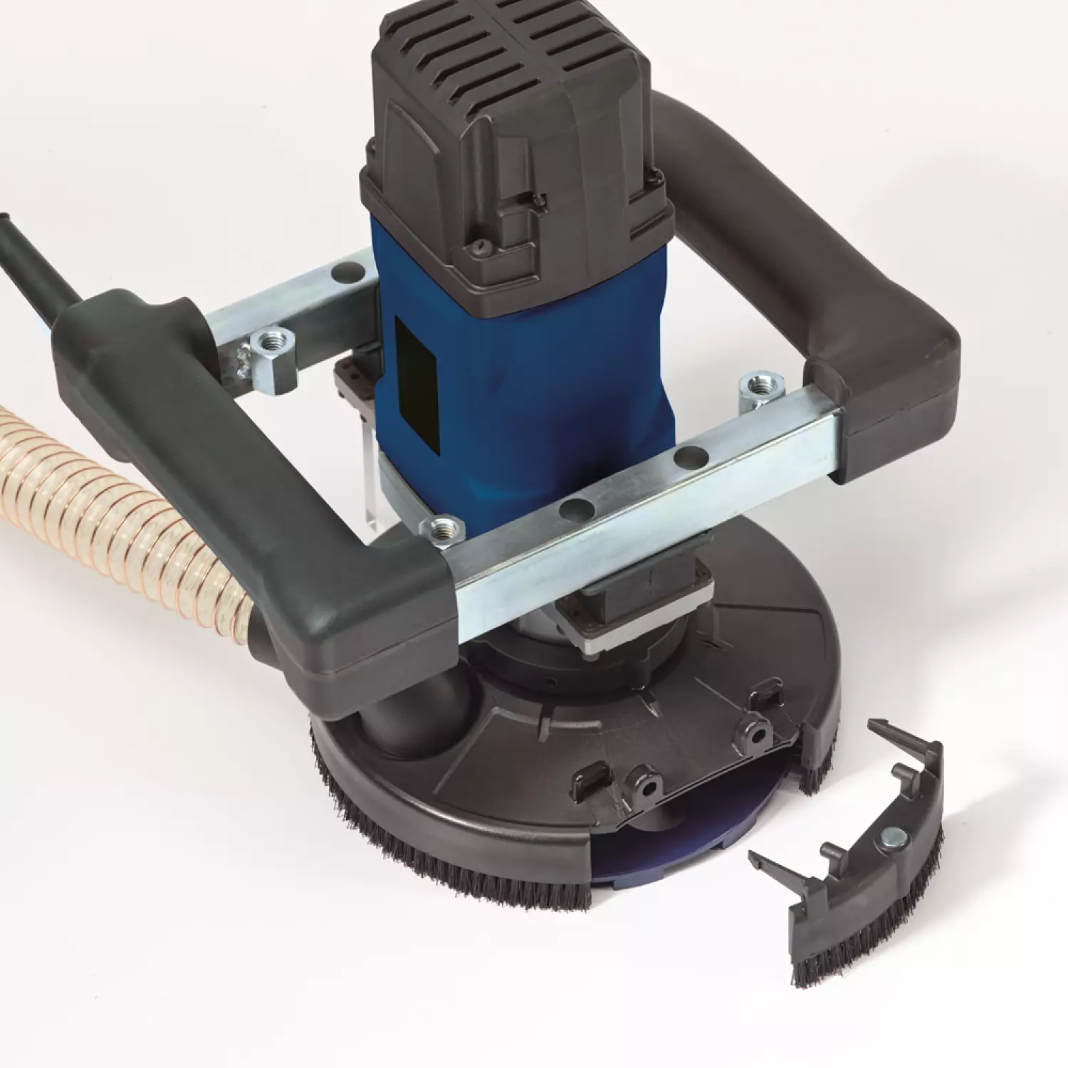 Carat MZBS180500 Meuleuse à béton TwoGrip 180 Dustec en coffret - 180mm - 2200W-image