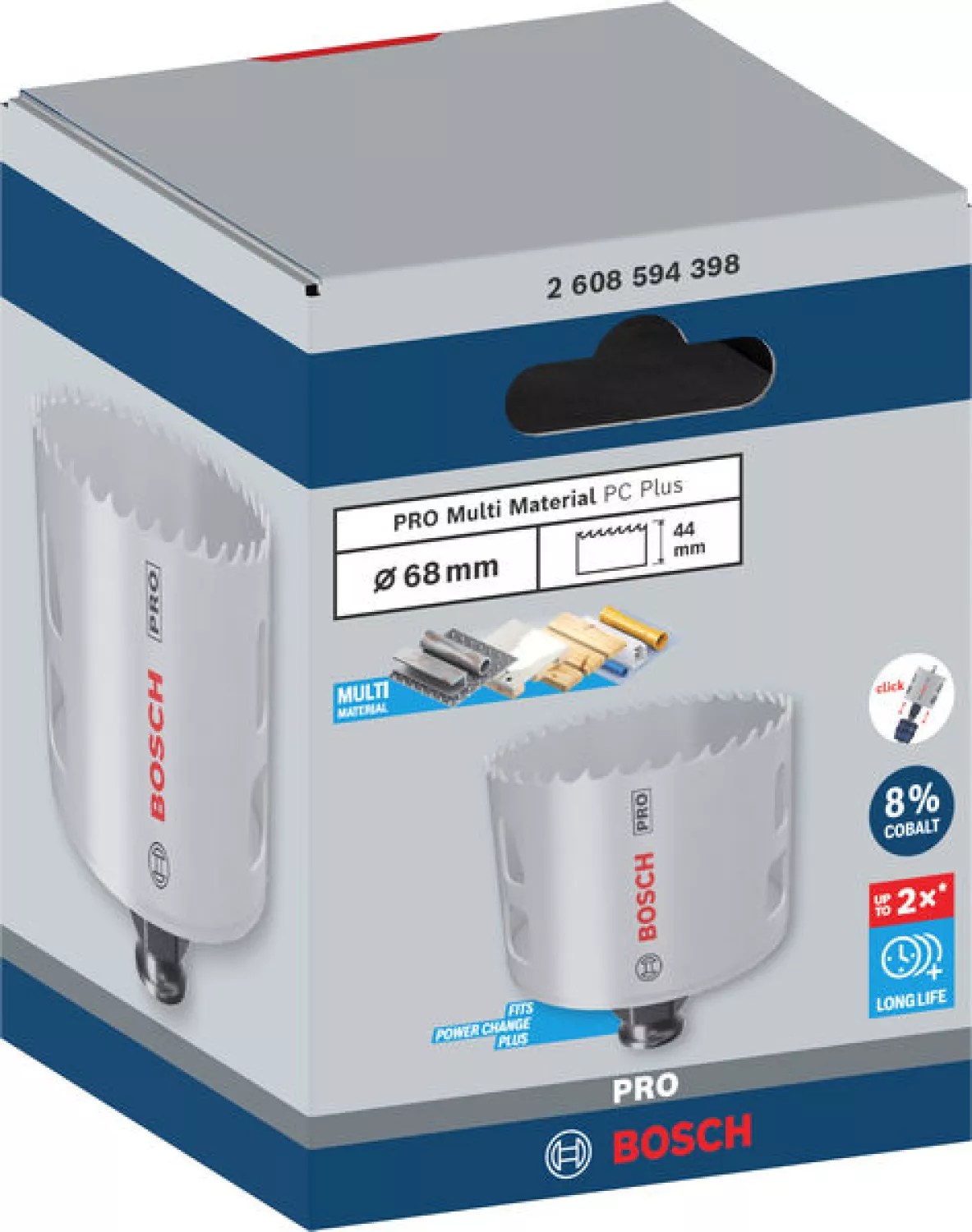 Bosch 2608594398 PRO Multi Material gatzaag met Power Change plus - 68mm-image