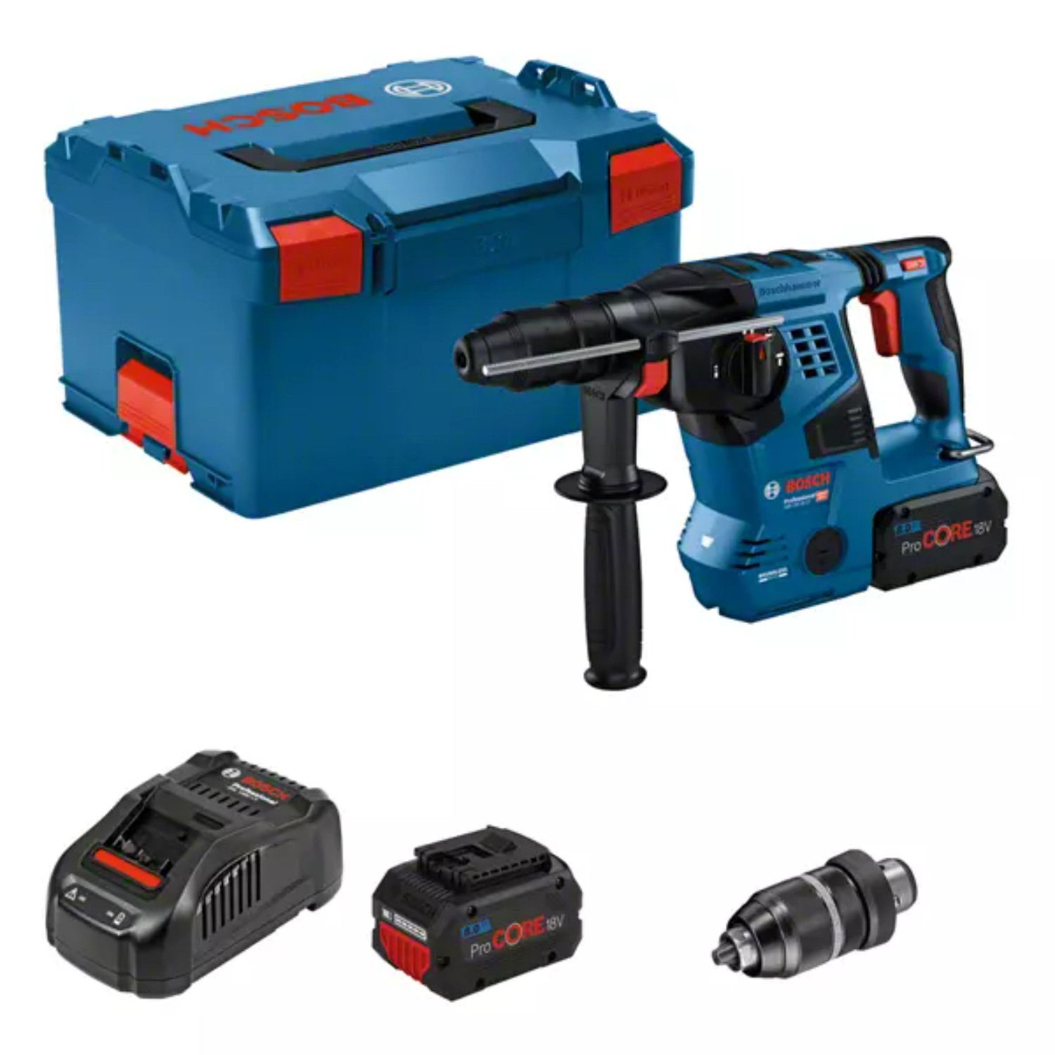 Bosch GBH 18V-28 CF Accu marteau perforateur 2x PC 8.0 L-Boxx-image