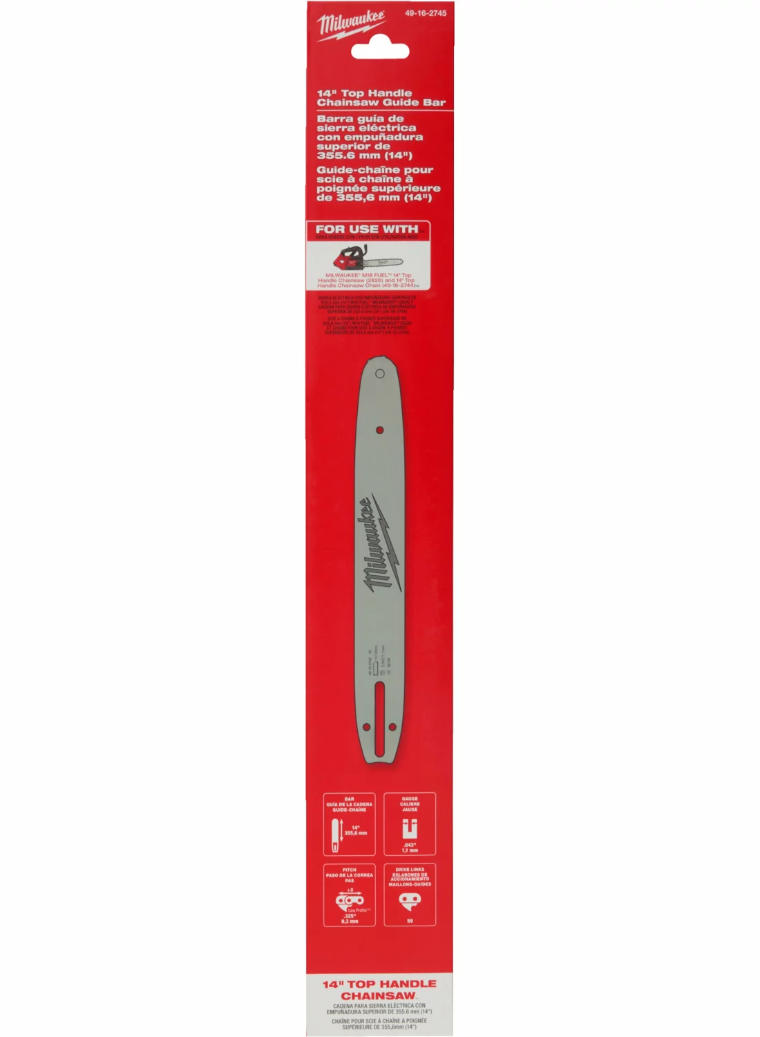 Milwaukee 4932480173 M18 FTHCHS35 Kettingzaagzwaard - 350 mm-image