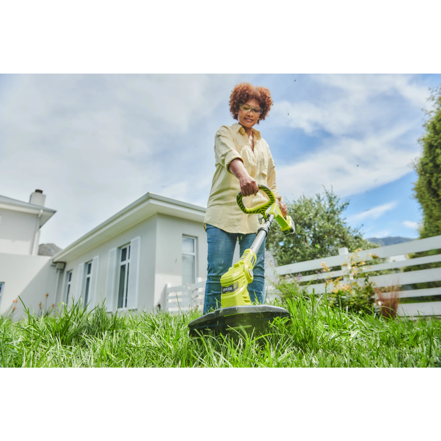 Ryobi RY18LT18HTA-120 18V Li-ion accu heggenschaar (RY18HT) & accu grastrimmer (OLT1832) set (1x 2.0Ah accu)-image