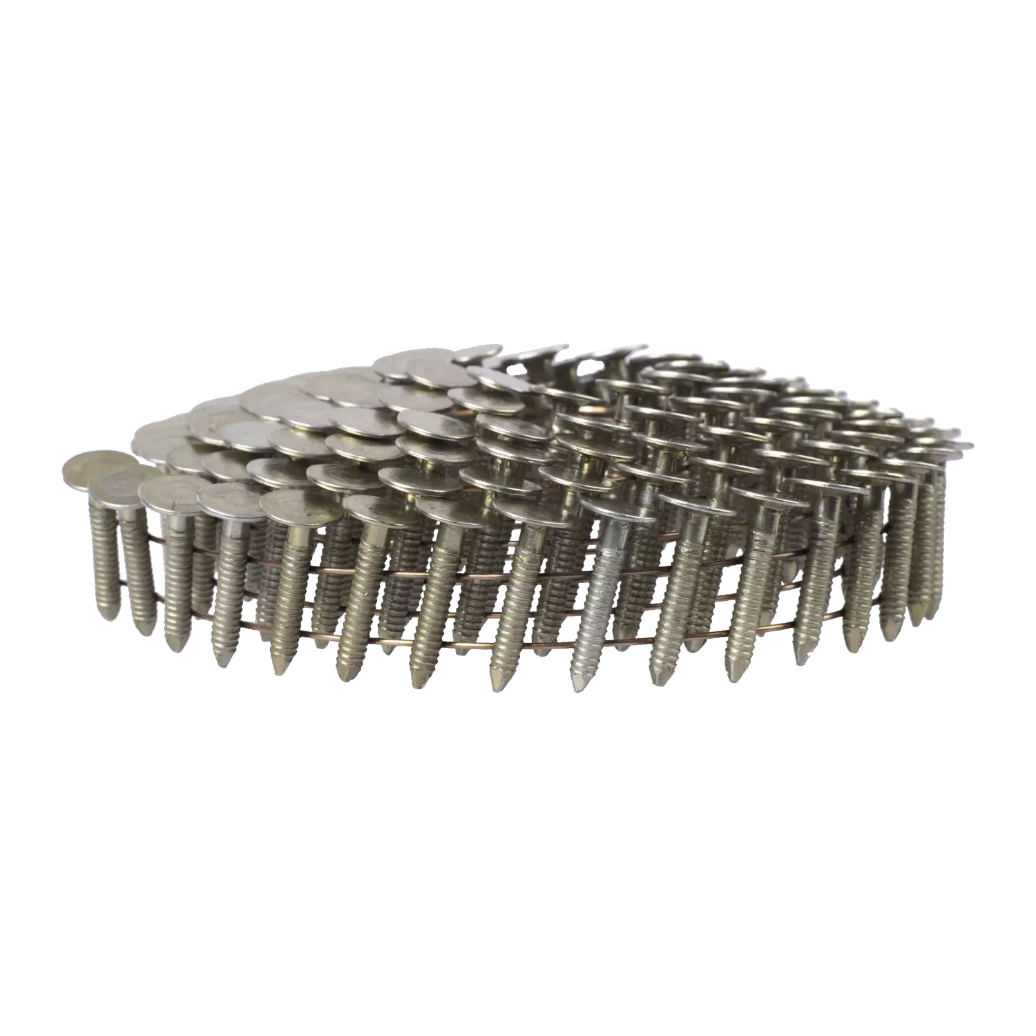 Milwaukee 4932499312 Clous à tête annelée en rouleau Galvanisés Tête ronde 15° 3,05 x 25 mm - 2160 pièces-image