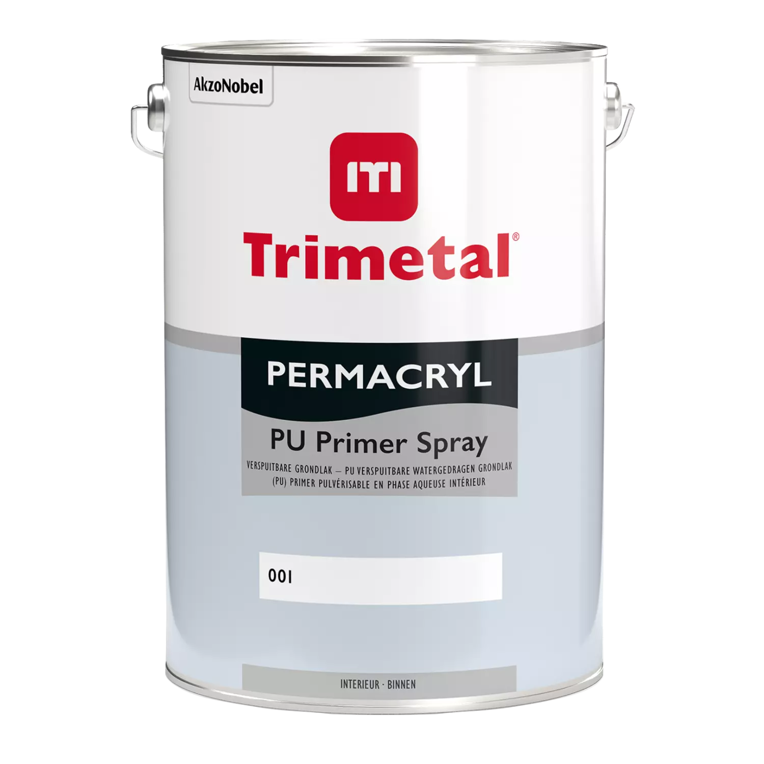 Trimetal Permacryl Pu Primer Spray - wit - 2,5L-image