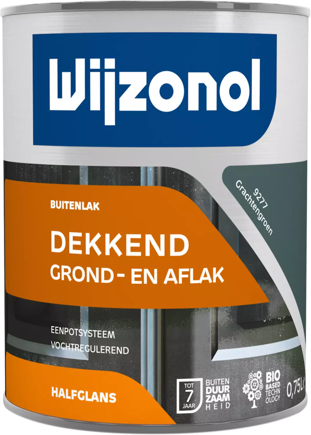 Wijzonol Grond- en aflak in één - 9277 Grachtengroen - 0,75L-image