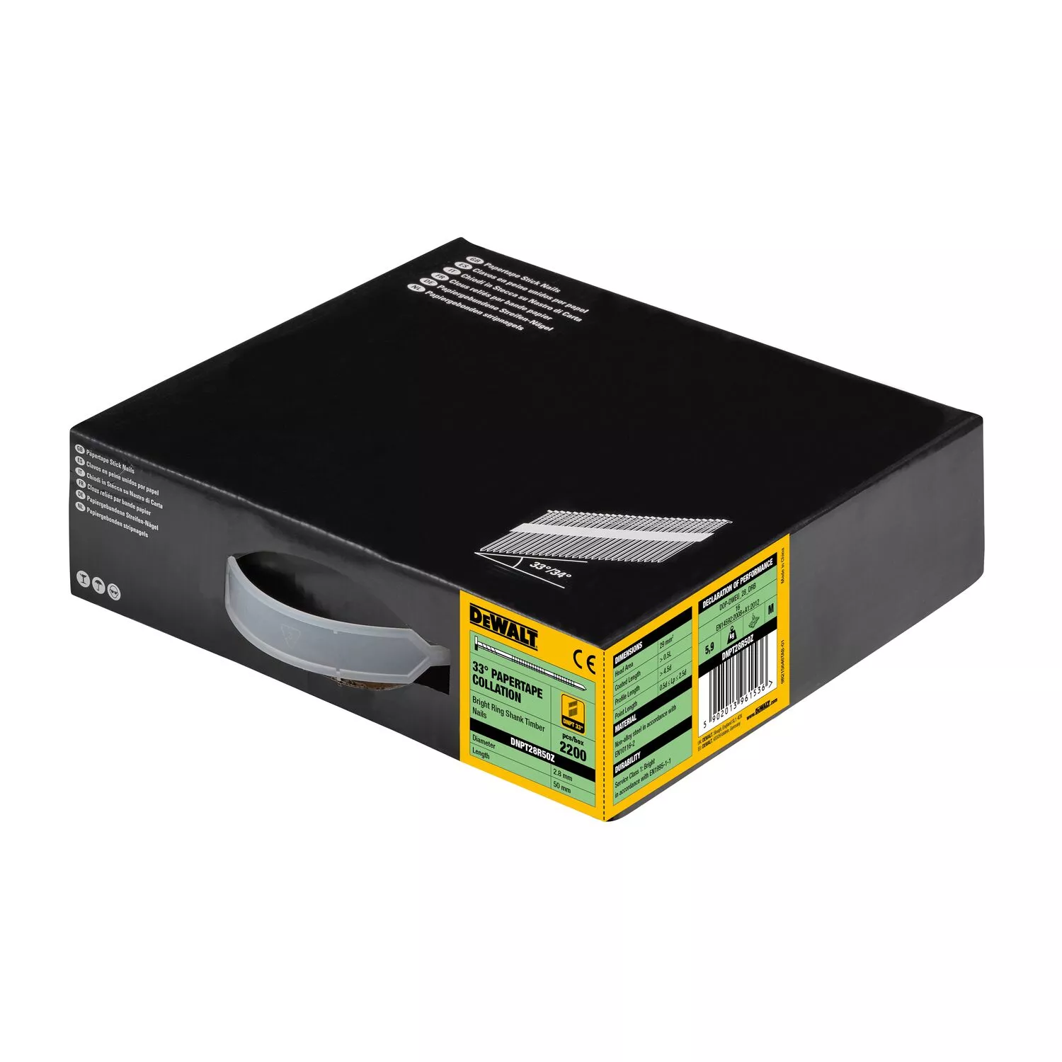 DeWALT DNPT28R50Z Geringde spijkers schuin 34° - 2.8 x 50mm (2200st)-image