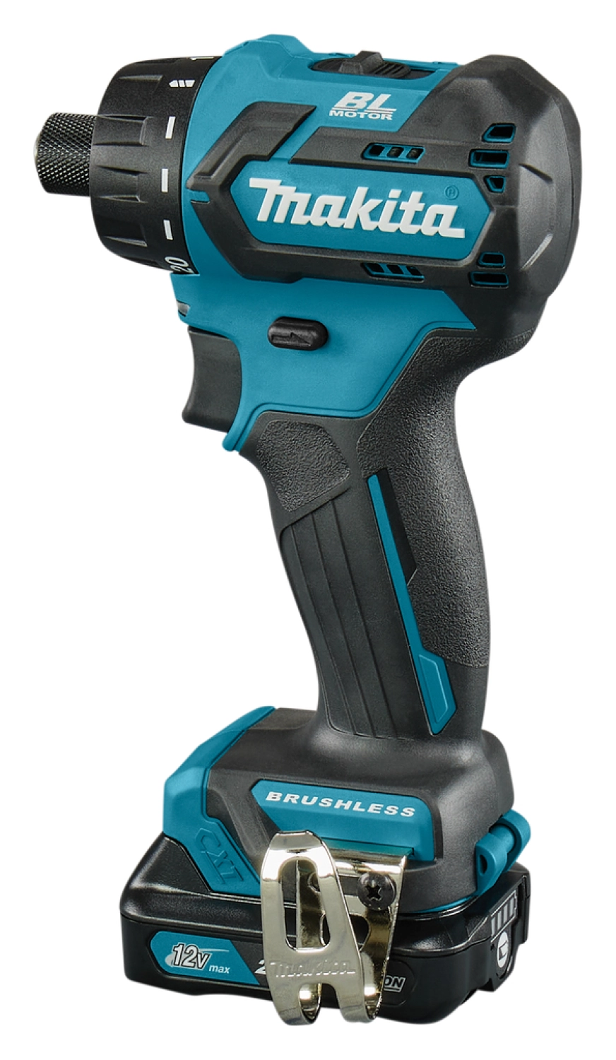 Perceuse visseuse sans-fil Makita DF032DSAJ - 10,8V Li-ion coulissante - 2 batteries 2,0 ah - MAKPAC - Brushless - 35 Nm-image