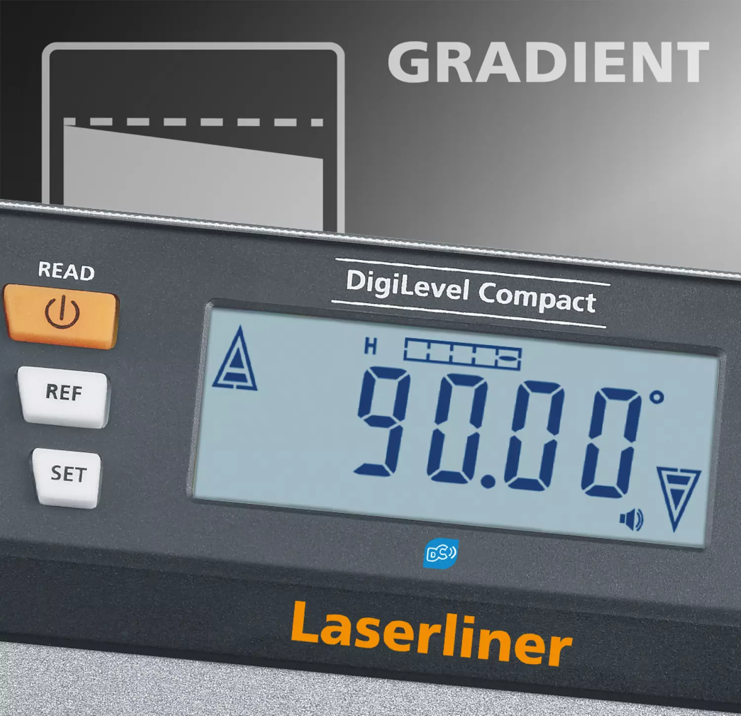 Laserliner DigiLevel Compact Niveau à bulle numérique dans un étui - magnétique - Bluetooth - 230 mm-image