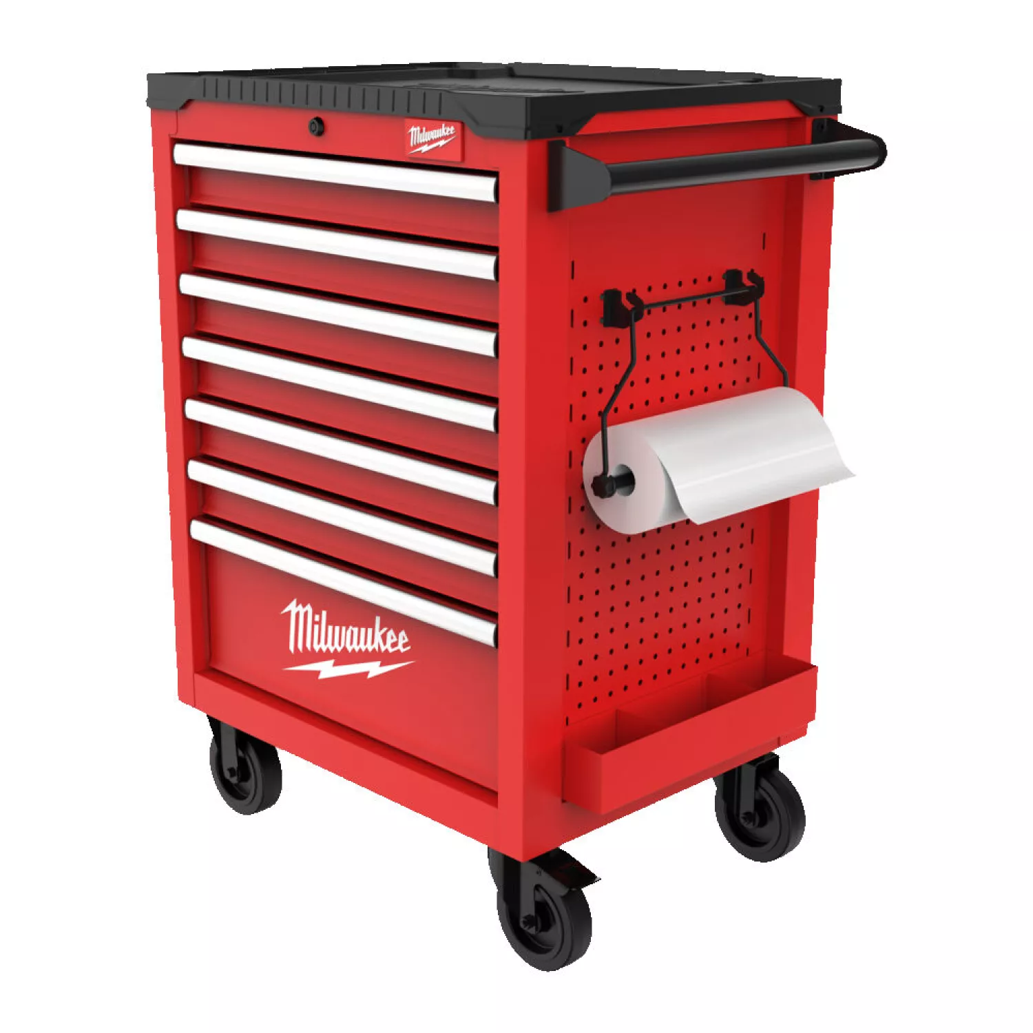 Milwaukee 4932498956 Porte-serviettes en papier pour SRC-30 et chariots à outils en acier de 27 pouces-image