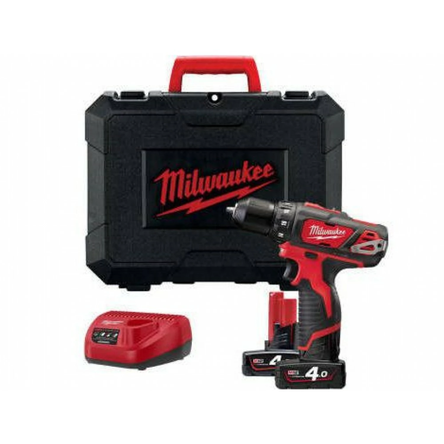 Milwaukee M12 BPD-402C 12V Li-Ion accu klopboor-/schroefmachine set (2x 4.0Ah accu) in koffer-image