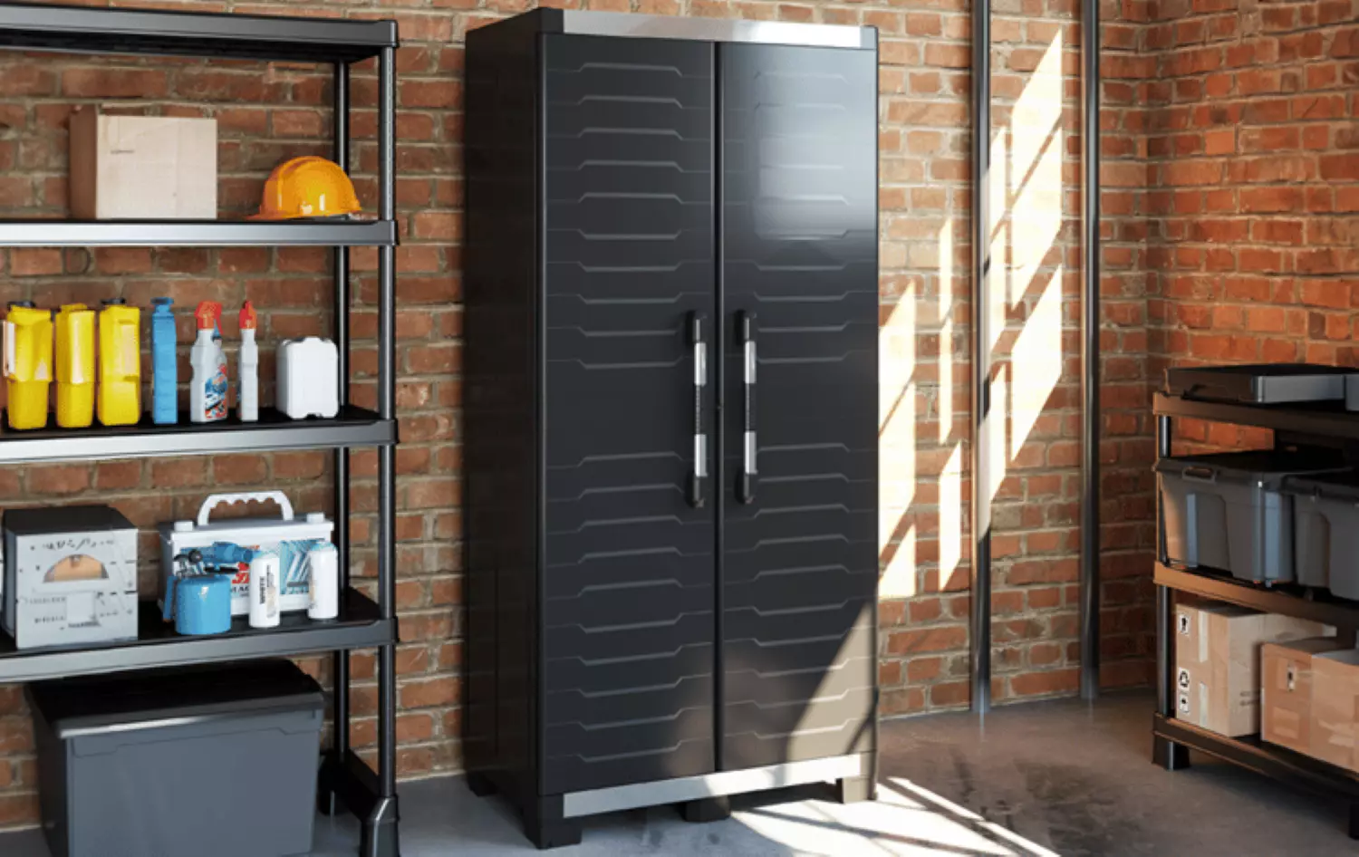 Keter 241543 XL armoire de rangement haute pour le garage - 89x54x188 cm-image