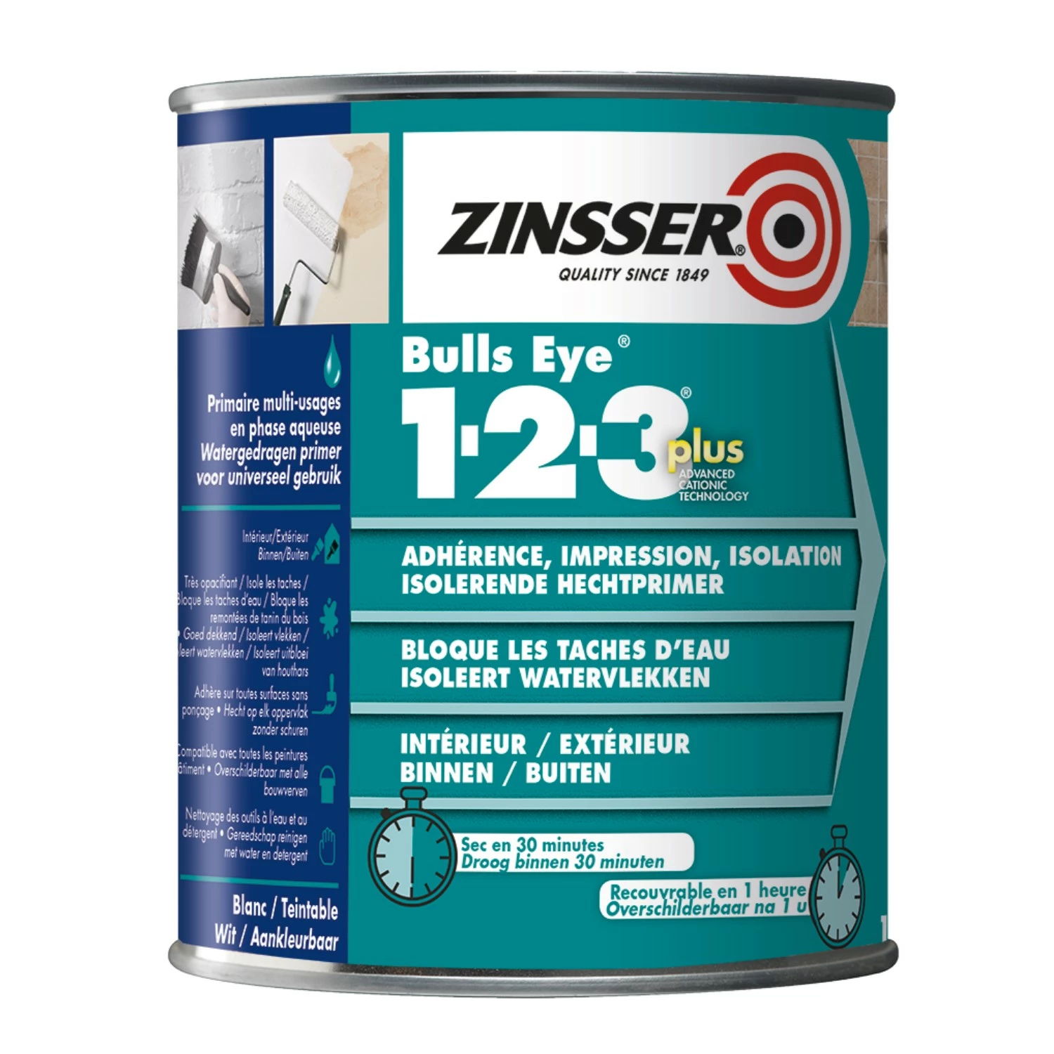 Zinsser Bulls eye 1-2-3 Plus - Primer - wit - 1L-image
