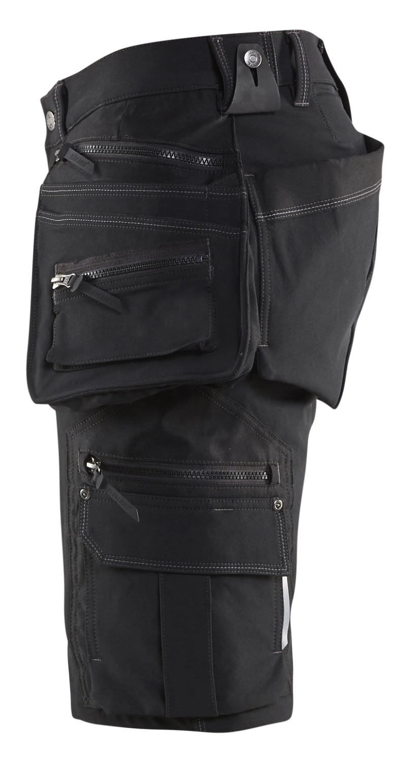 Blåkläder X1900 Werkbroek kort 4-weg Stretch 1988 - Zwart - Maat 48 (M)-image