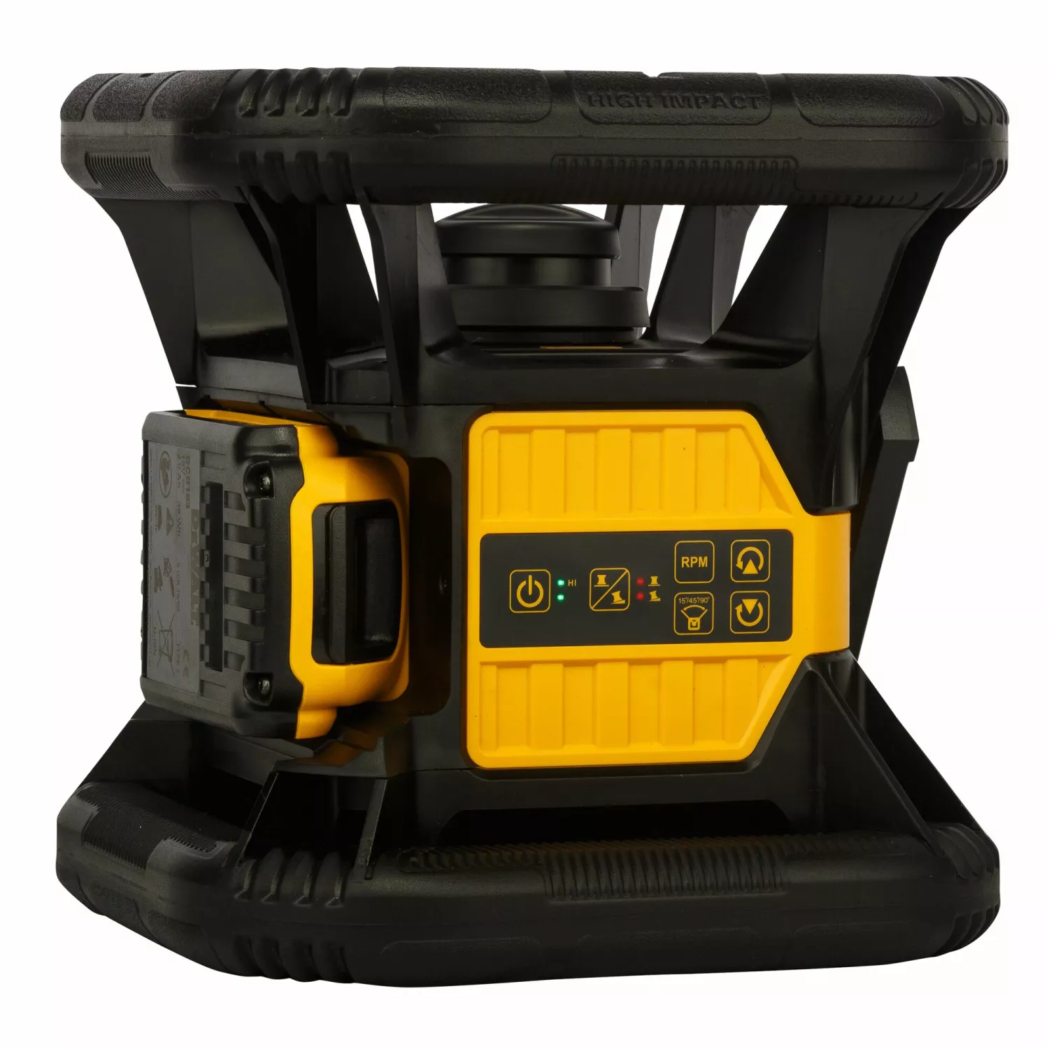 DeWALT DCE074D1R 18V Ensemble laser rotatif incl. récepteur dans une mallette - Rouge - 45m - IP54-image