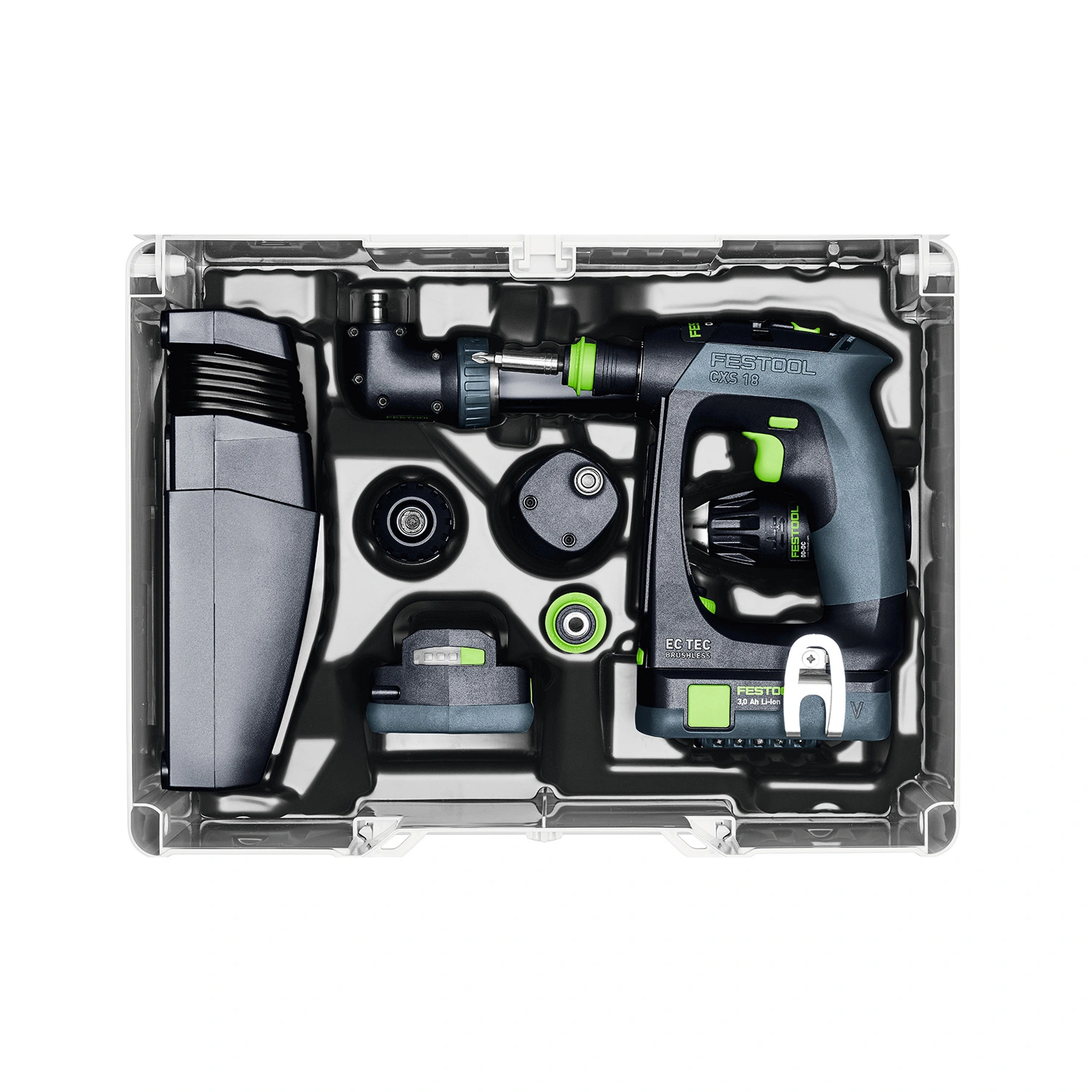 Festool CXS 18 C 3,0-Set 18V Li-Ion accu schroefboormachine (2x 3,0Ah) in systainer - 40Nm