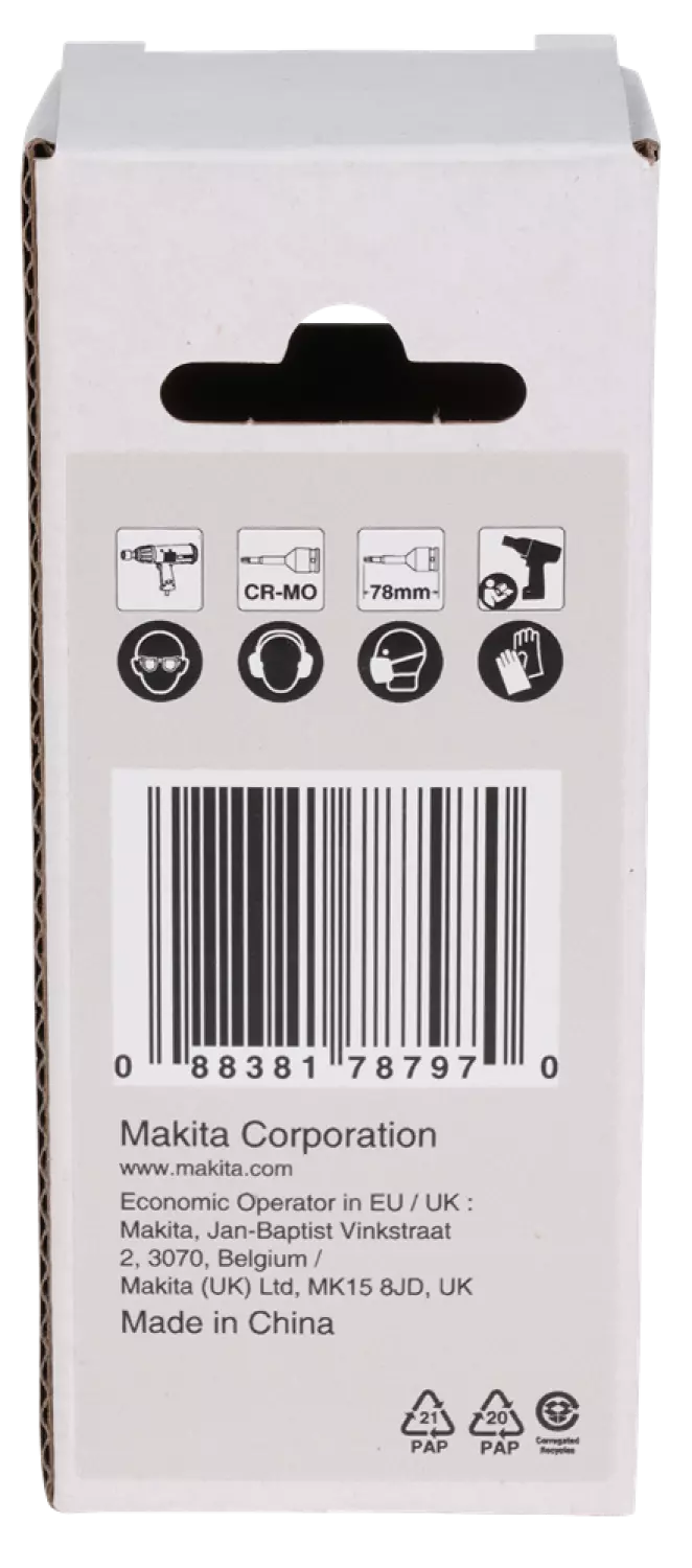 Makita E-19803 Slagschroefbit T35x78mm - Impact Black - 1/2" VK-image