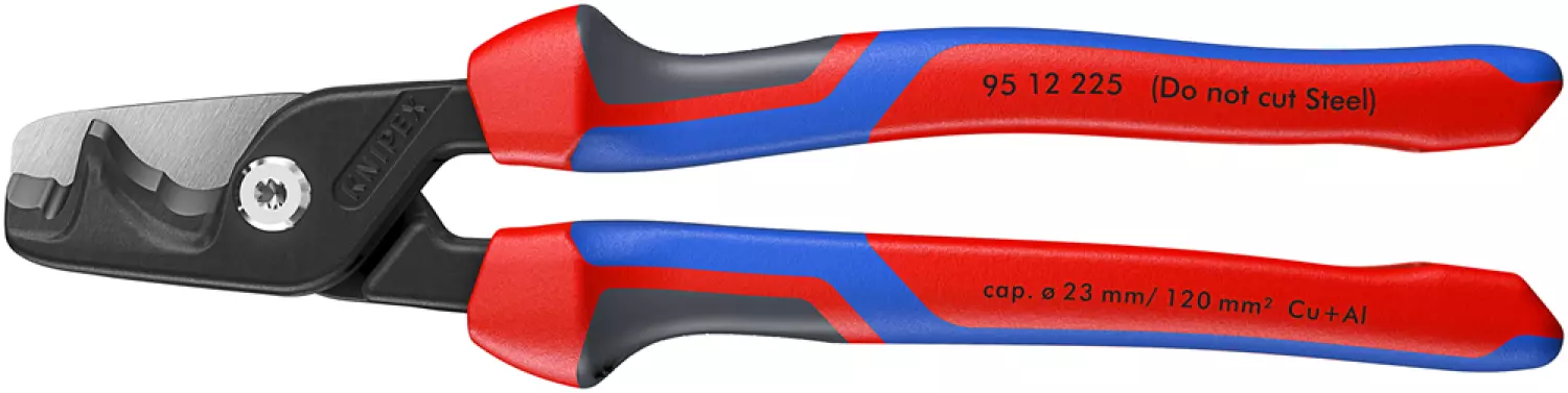 Knipex 95 12 225 Coupe-câbles Stepcut XL avec tranchant étagé - 120mm - Prise en main confortable-image