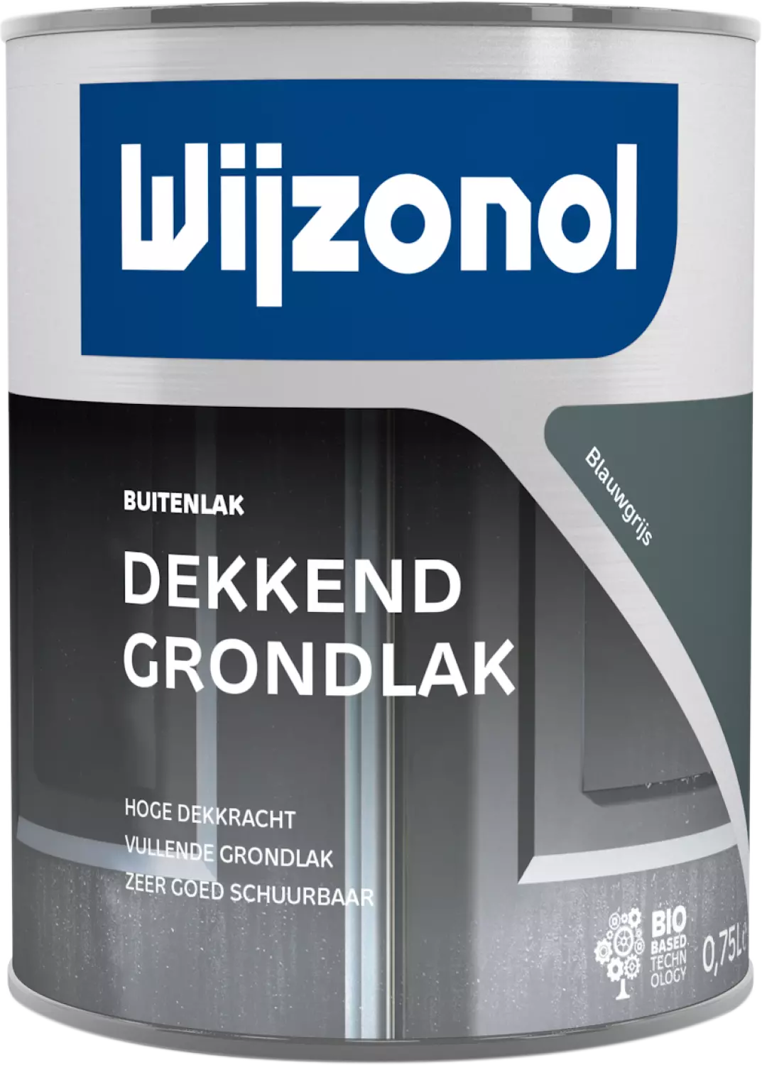 Wijzonol Dekkend Grondlak - Blauwgrijs T55 - 0,75L-image