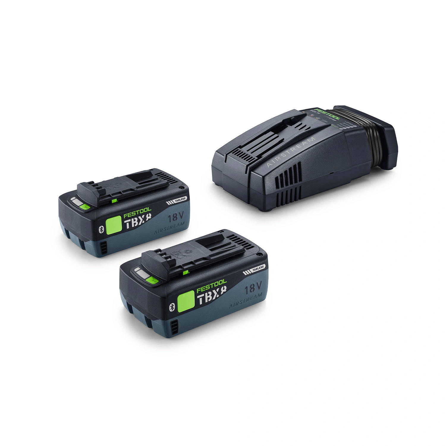 Festool 578892 Kit de démarrage 18 V, 2xTBX8/SCA16 (2x 8,0 Ah)