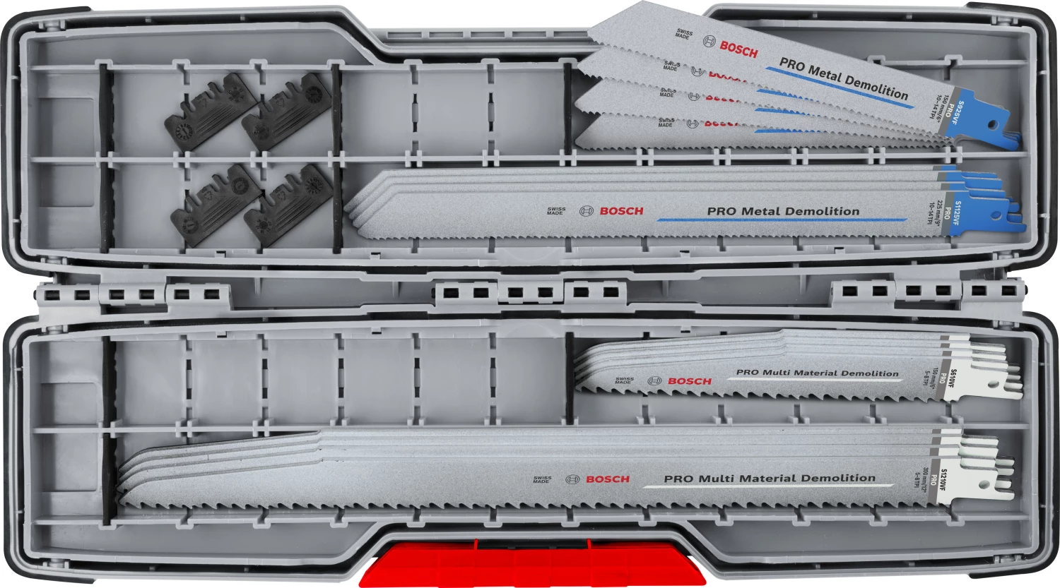 Bosch 2607011822 PRO Jeu de 16 lames de scie de démolition dans une boîte Tough Box-image