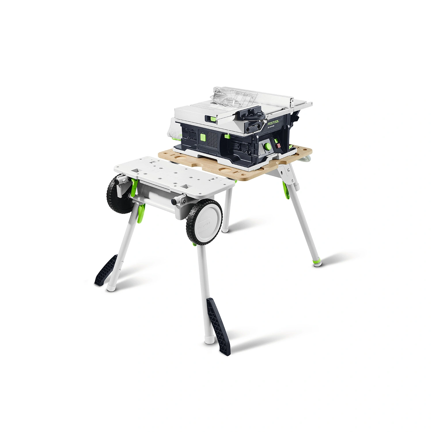 Festool CSC SYS 50 EBI-Basic-Set 36V (2x18V) Scie circulaire sur table sans fil, corps, avec support et accessoires - 168 mm