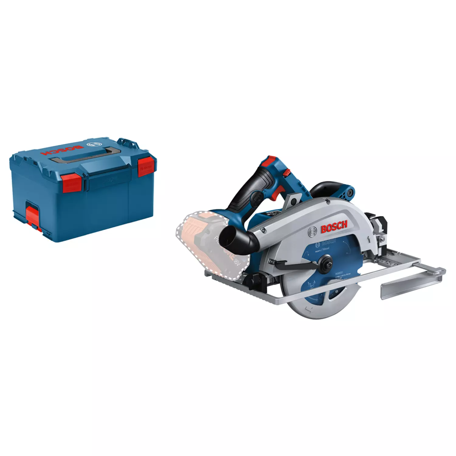Bosch GKS 18V-68 GC 18V Li-Ion accu BiTurbo cirkelzaag body in L-Boxx - 190 x 30mm - koolborstelloos-image