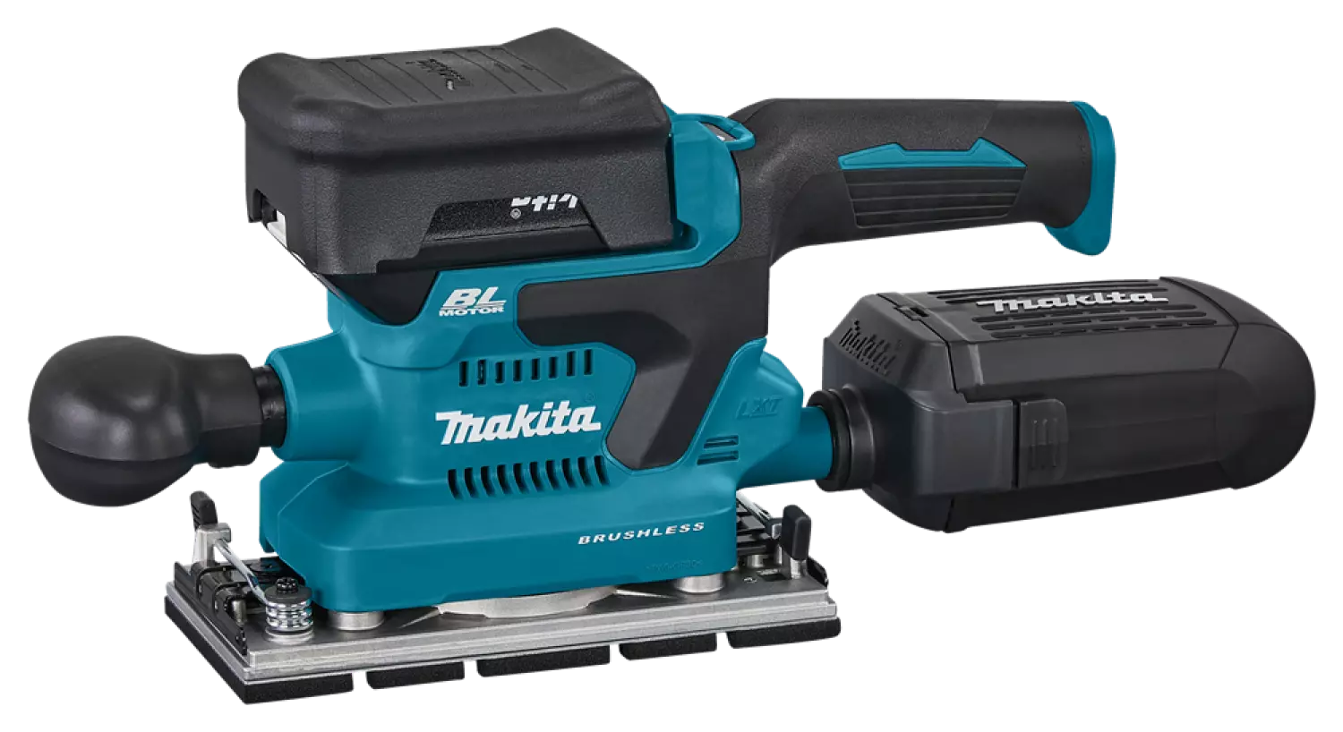 Makita DBO381RTJU 18V Li-ion accu vlakschuurmachine set (2x 5,0Ah) in Mbox incl. AWS zender - 93x230mm - koolborstelloos-image