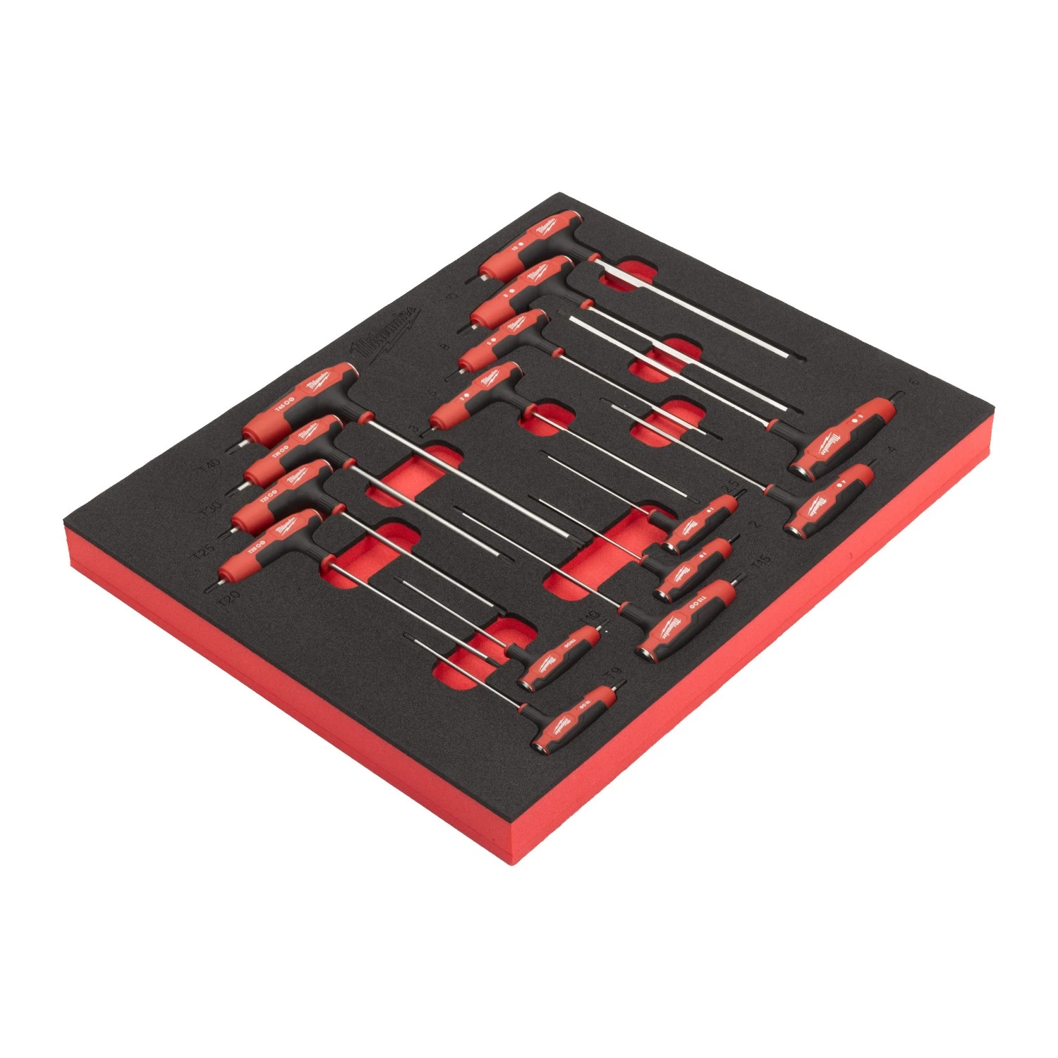 Milwaukee 4932501233 15-delige T-sleutelset - in PACKOUT foam Inlay-image